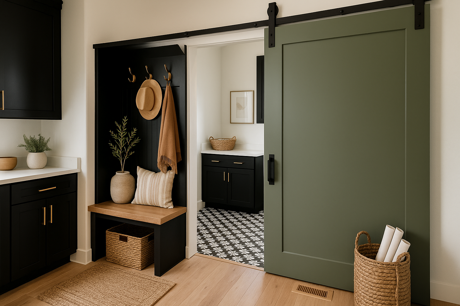 Luxury home interior digitally designed for promotional use.