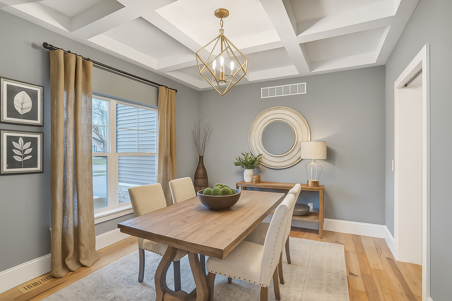 Home office virtual design for professional workspace visualization.