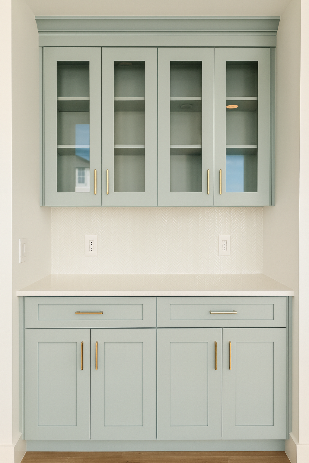 Virtual completion of kitchen remodel from rough build to finished design.