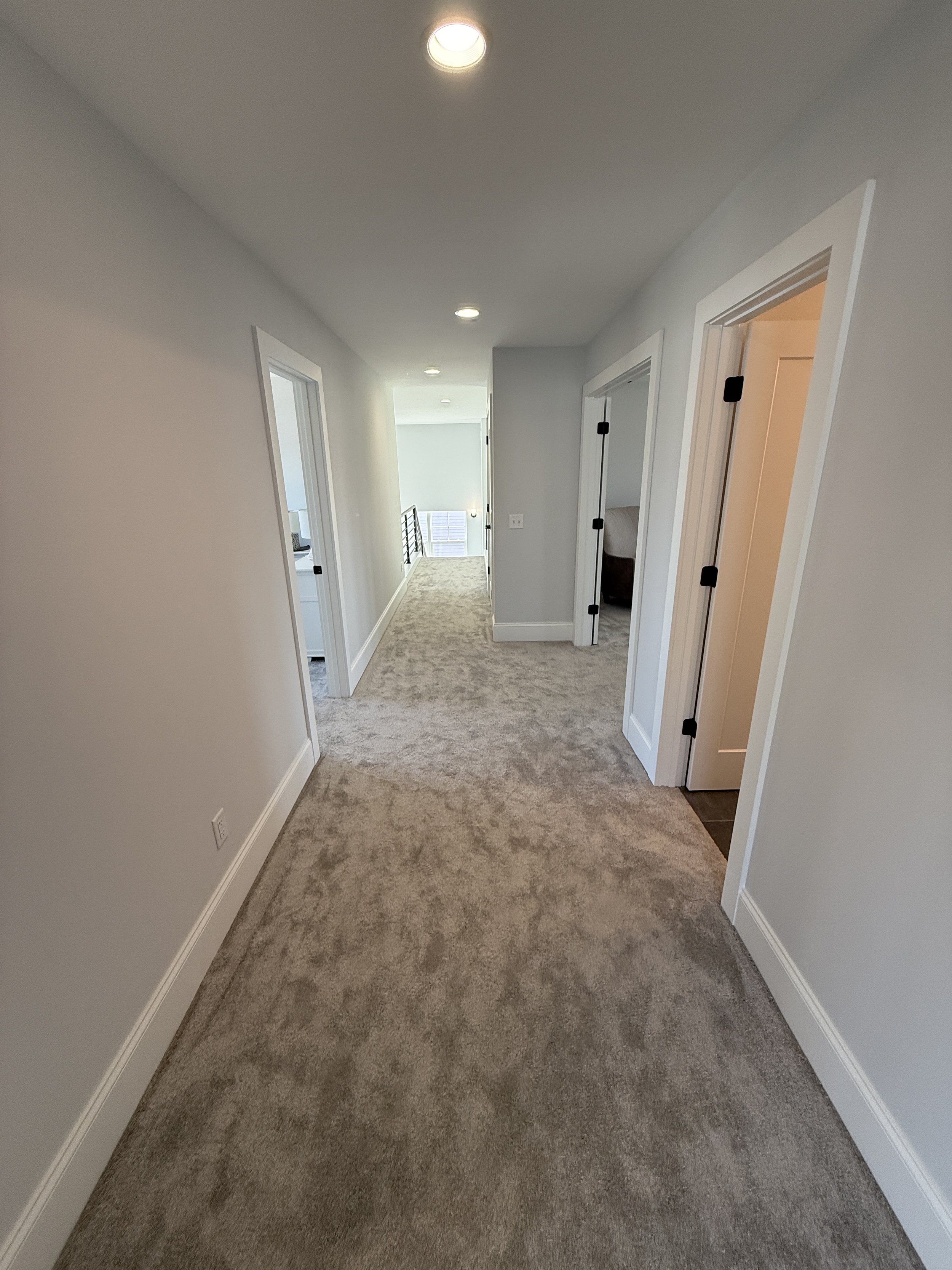 Before real estate virtual staging example empty hallway