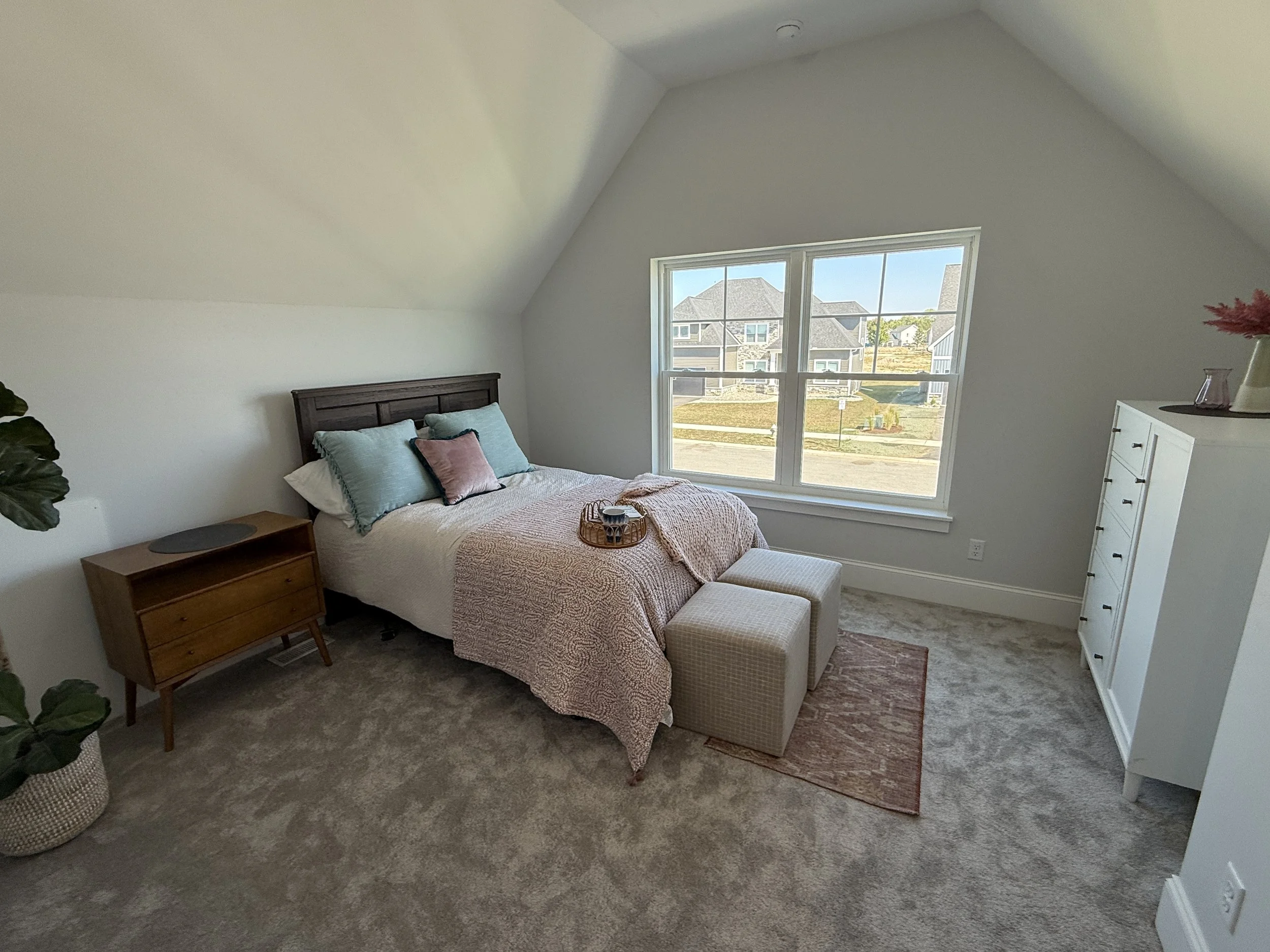 Before virtual staging for builder model home. 