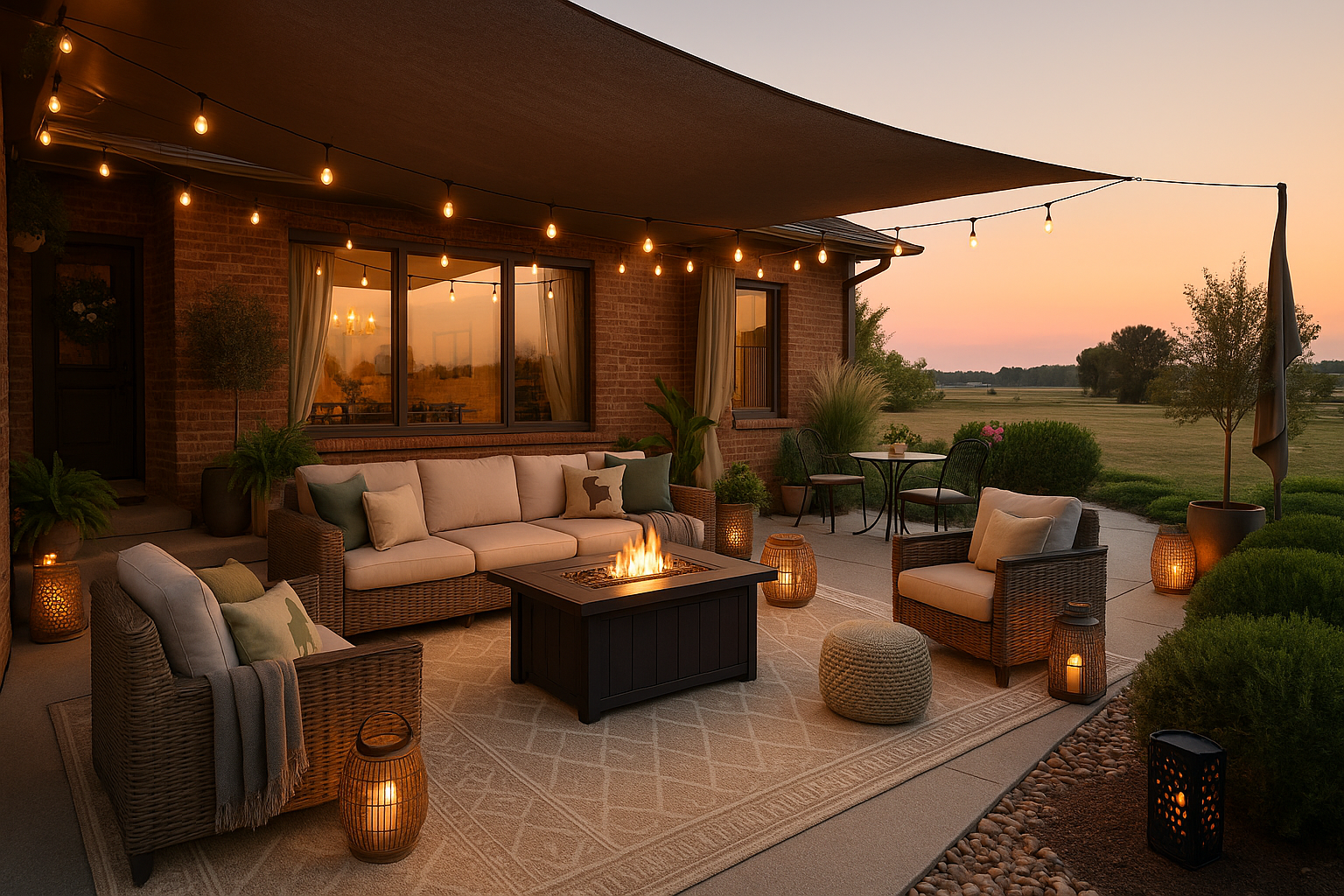 Digitally enhanced exterior image showcasing layout and design potential