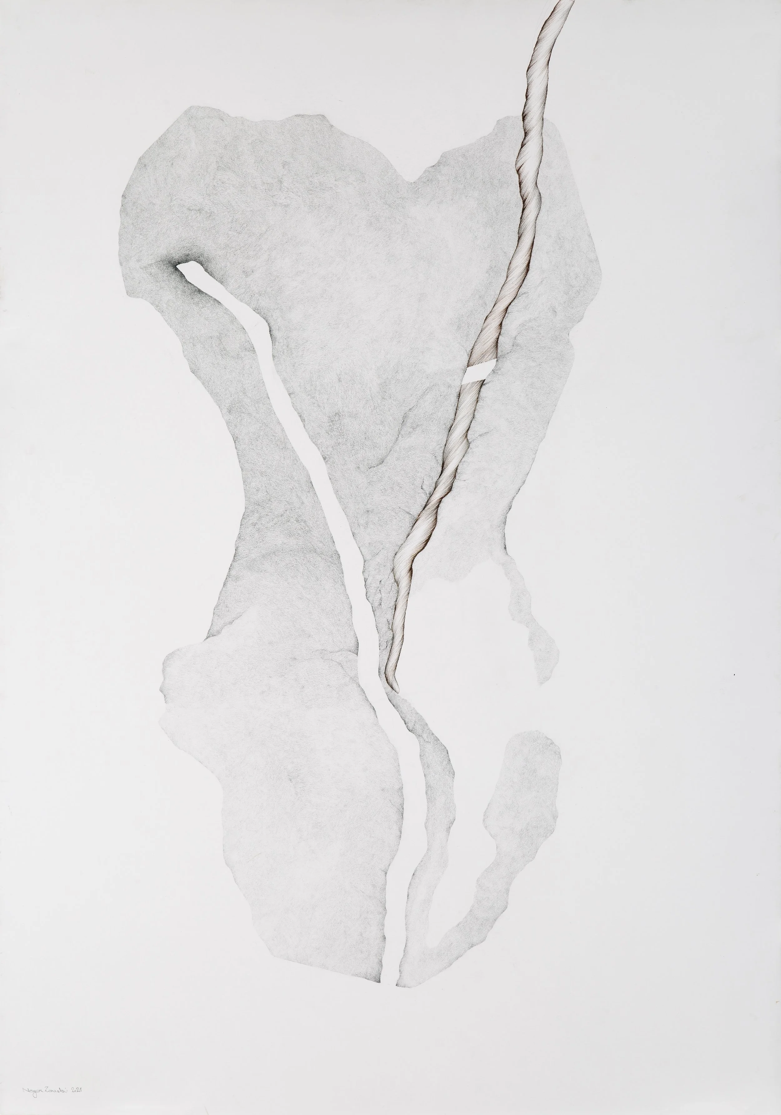 trim/pencil&inkpen on cardboard/100*70cm