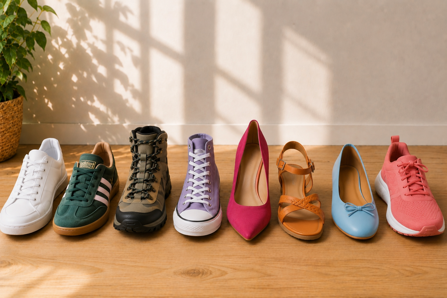 Verschiedene Schuhe als Symbol dafür, dass jeder Mensch anders denkt, fühlt und funktioniert.