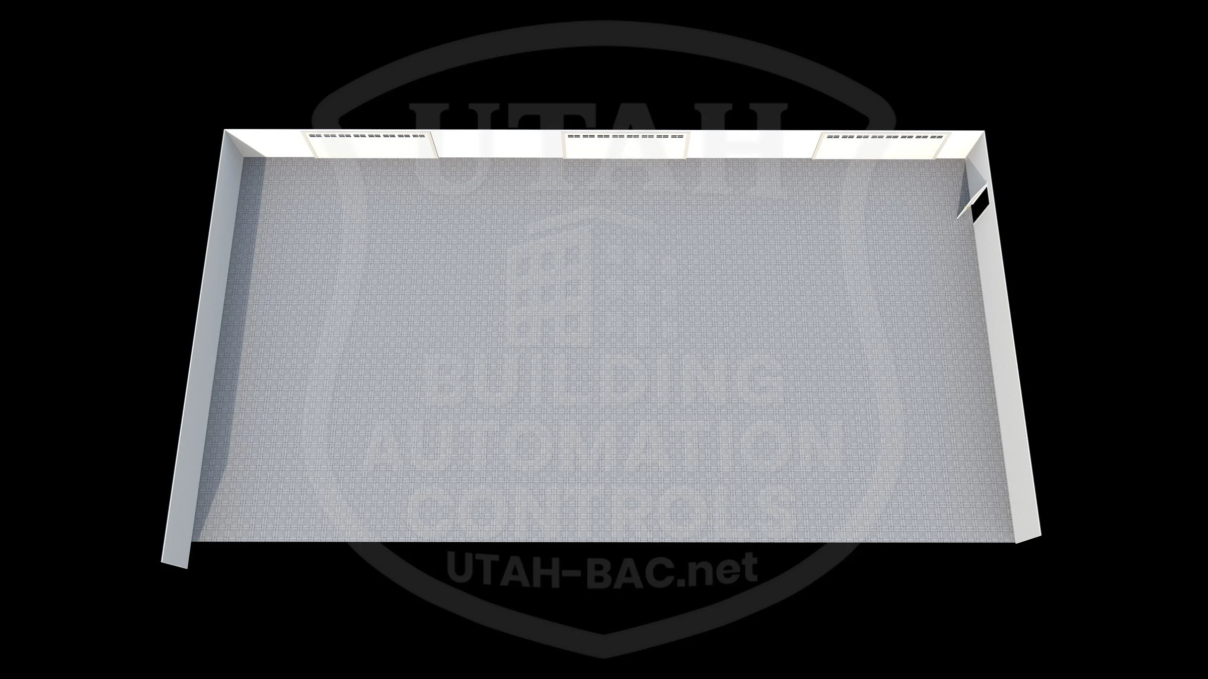 Powder Mountain — back area • Custom 3D rendering by Utah Building Automation Controls.