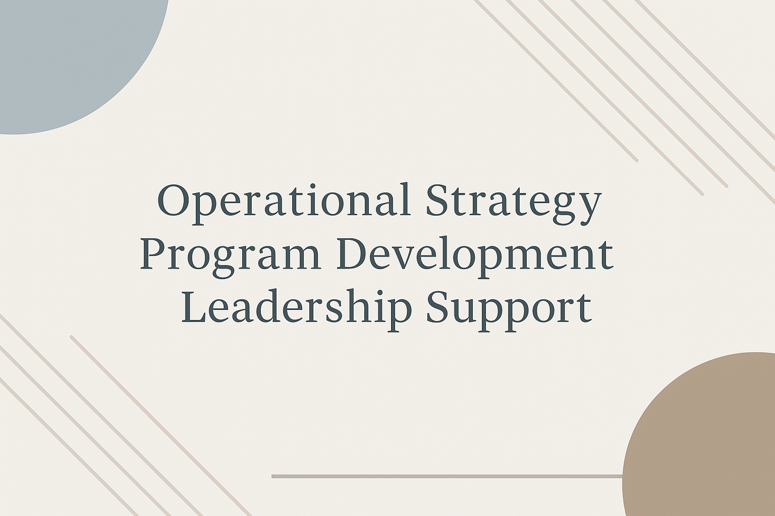 Behavioral Health Operations & Systems Consultant