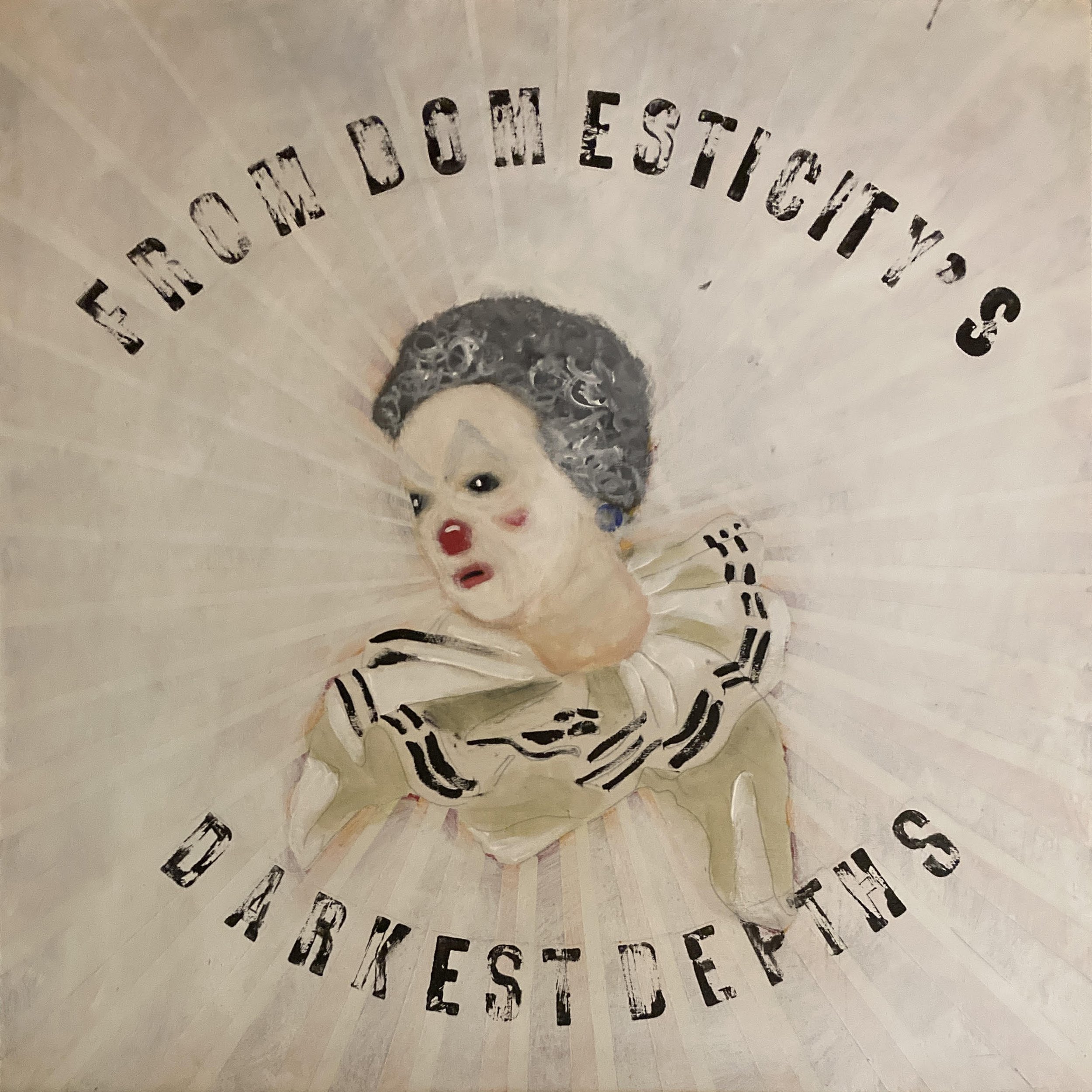 "Domesticity's Darkest Depths"  24x24" acrylic on panel $1500