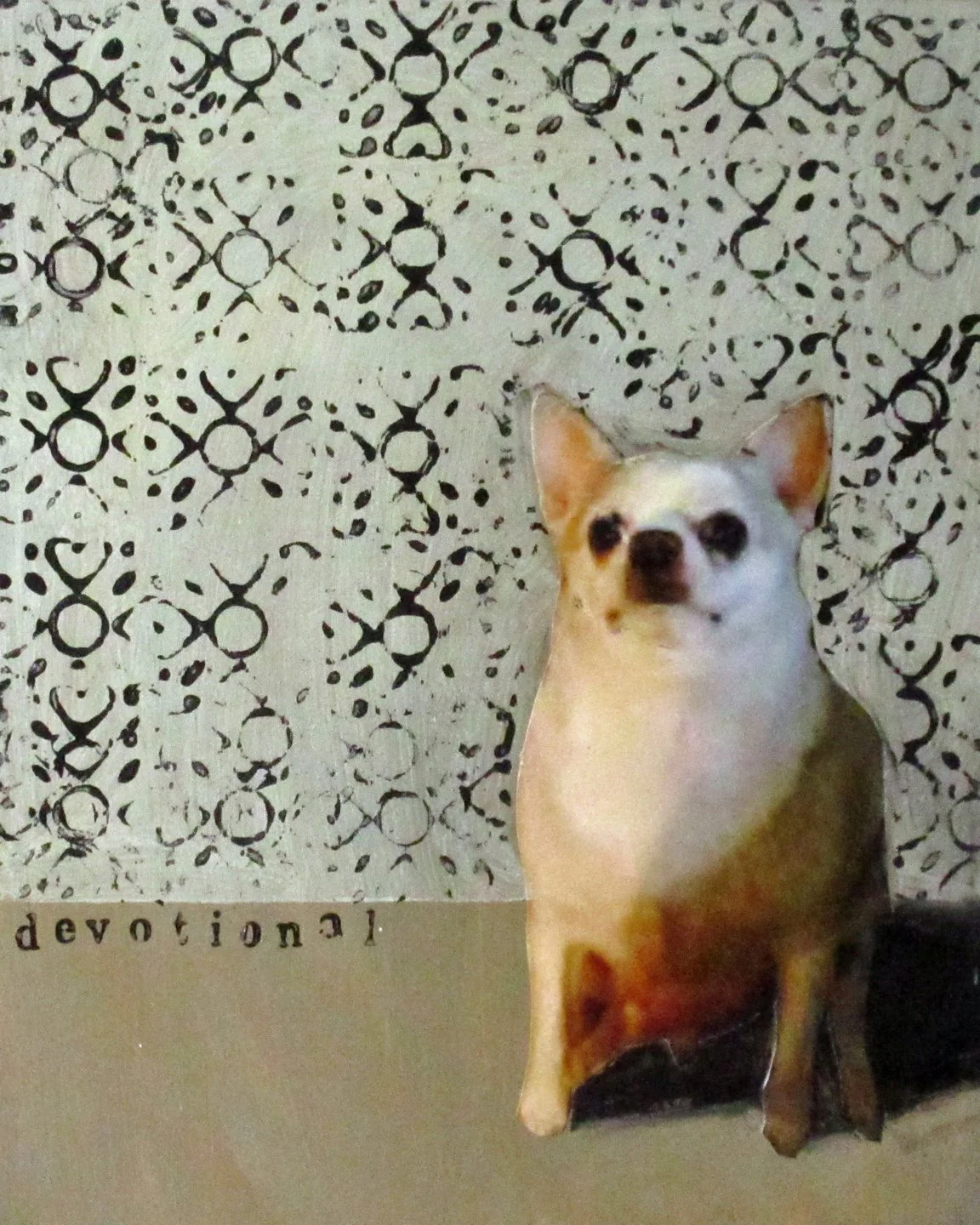 "Devotional"  8x10" mixed media on panel $250