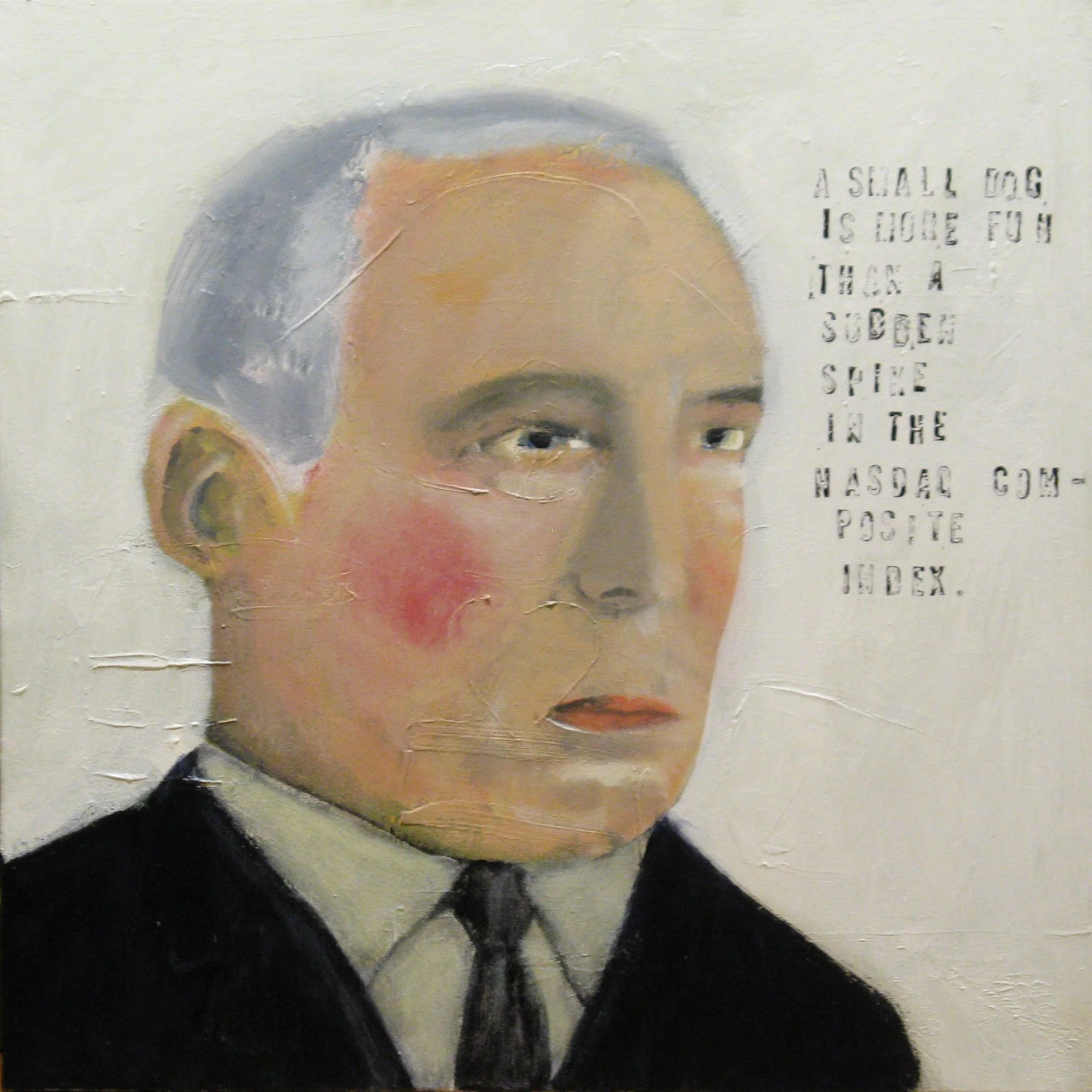 Nasdaq Composite Index" acrylic on canvas, 24x24" $1,500