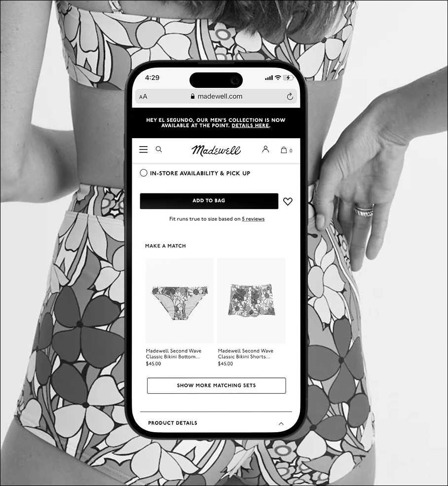 MADEWELL — MATCHING SETS