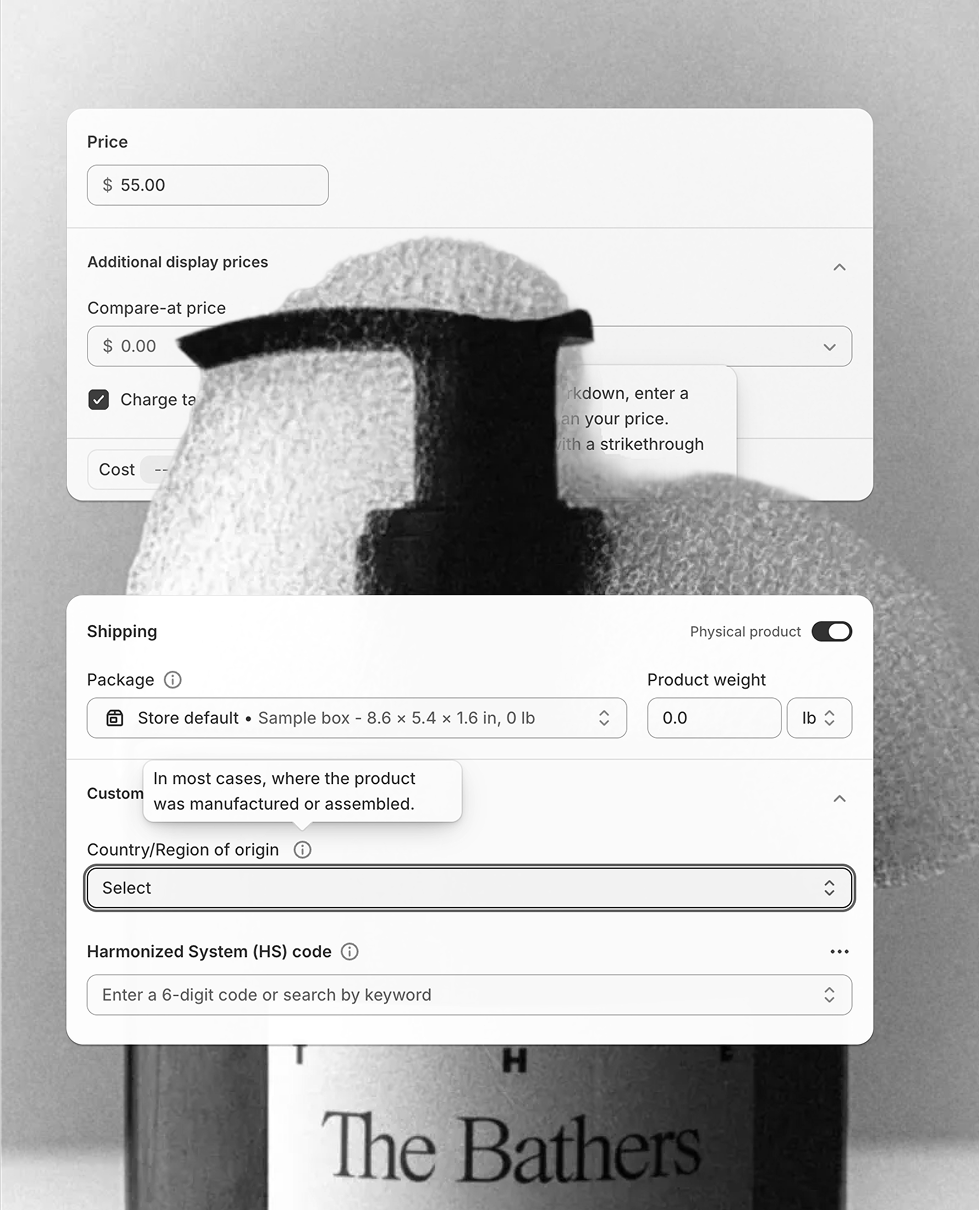 SHOPIFY — ADD PRODUCT