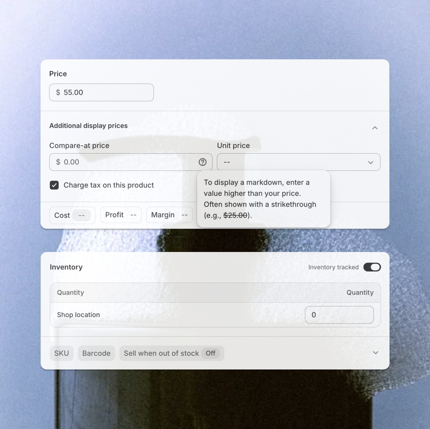 Shopify Simplified Product Creation