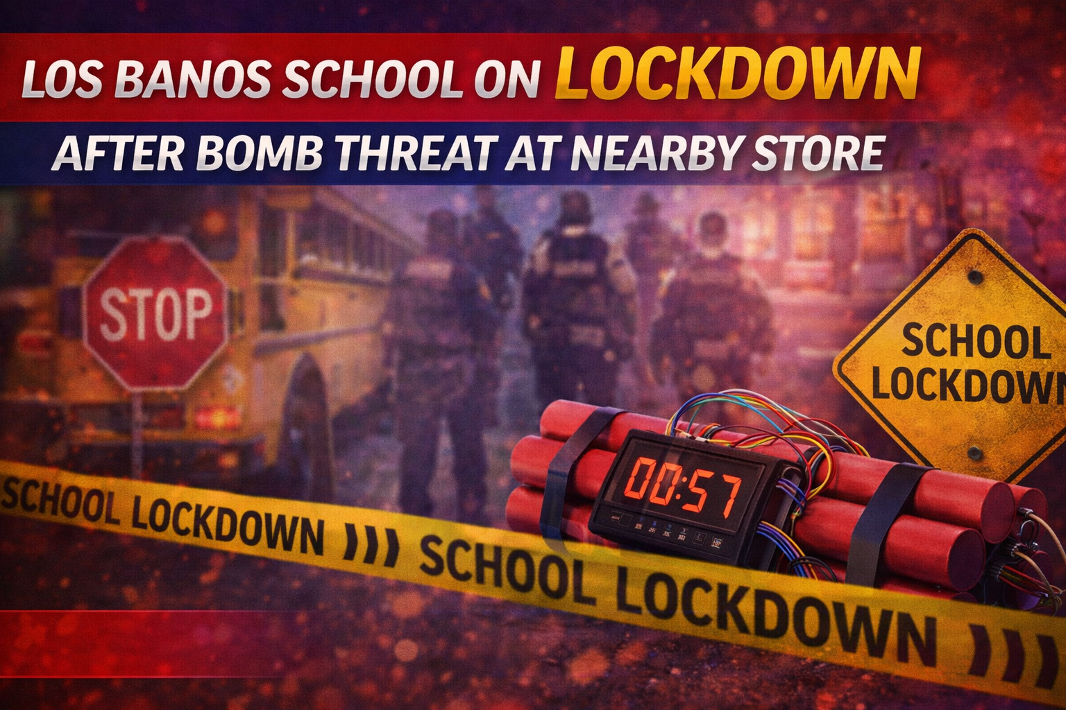 Los Banos School on Lockdown After Bomb Threat at Nearby Store