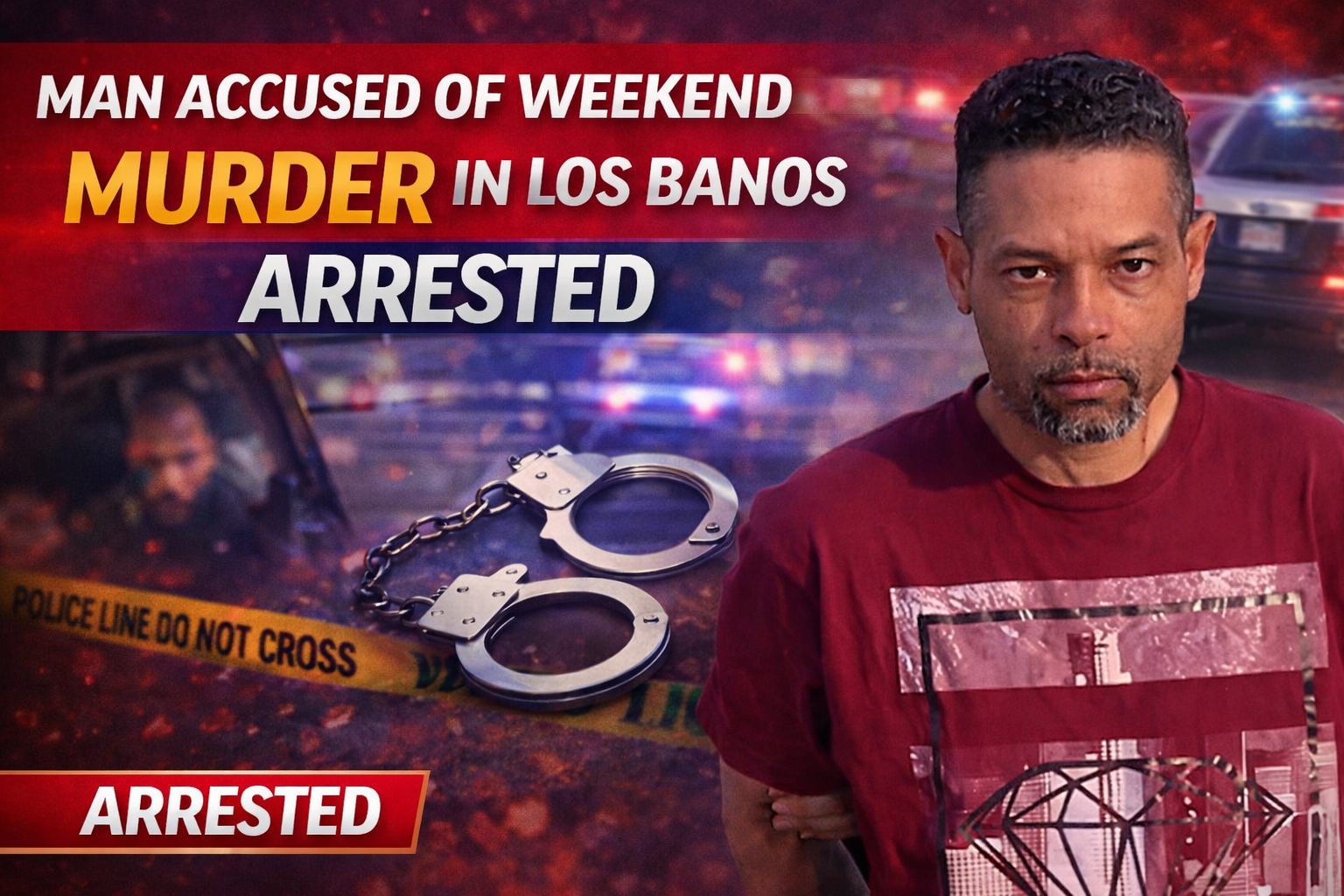 Man Accused of Weekend Murder in Los Banos Arrested