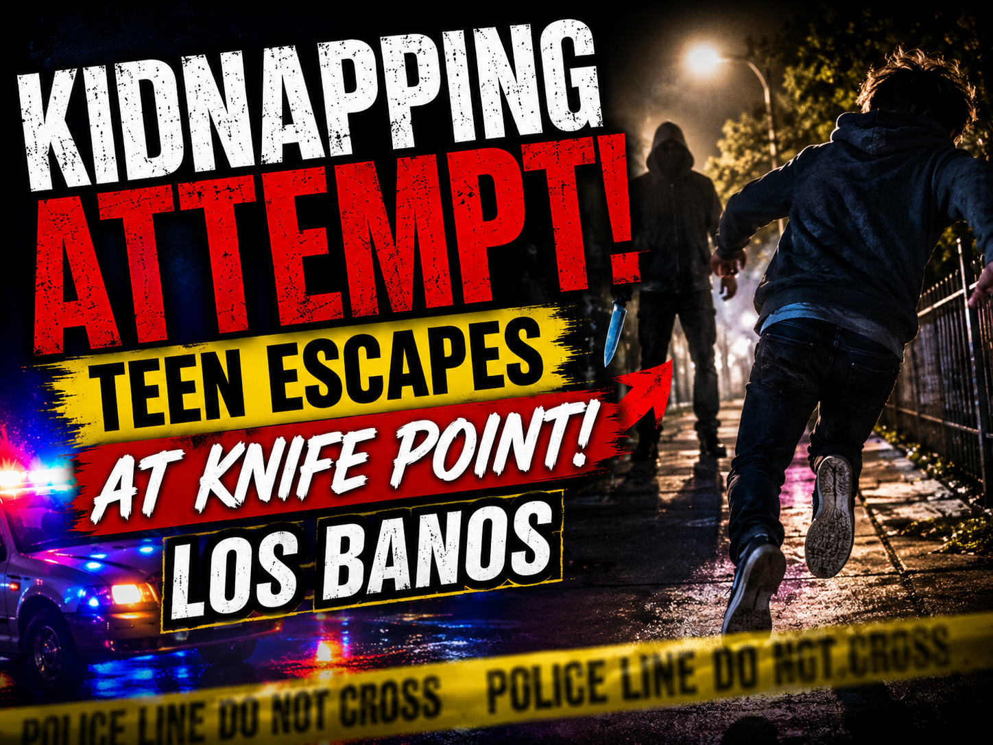 Teen Escapes Kidnapping Attempt in Los Banos