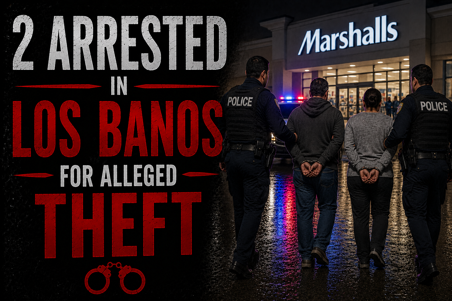 2 Arrested in Los Banos For Alleged Theft