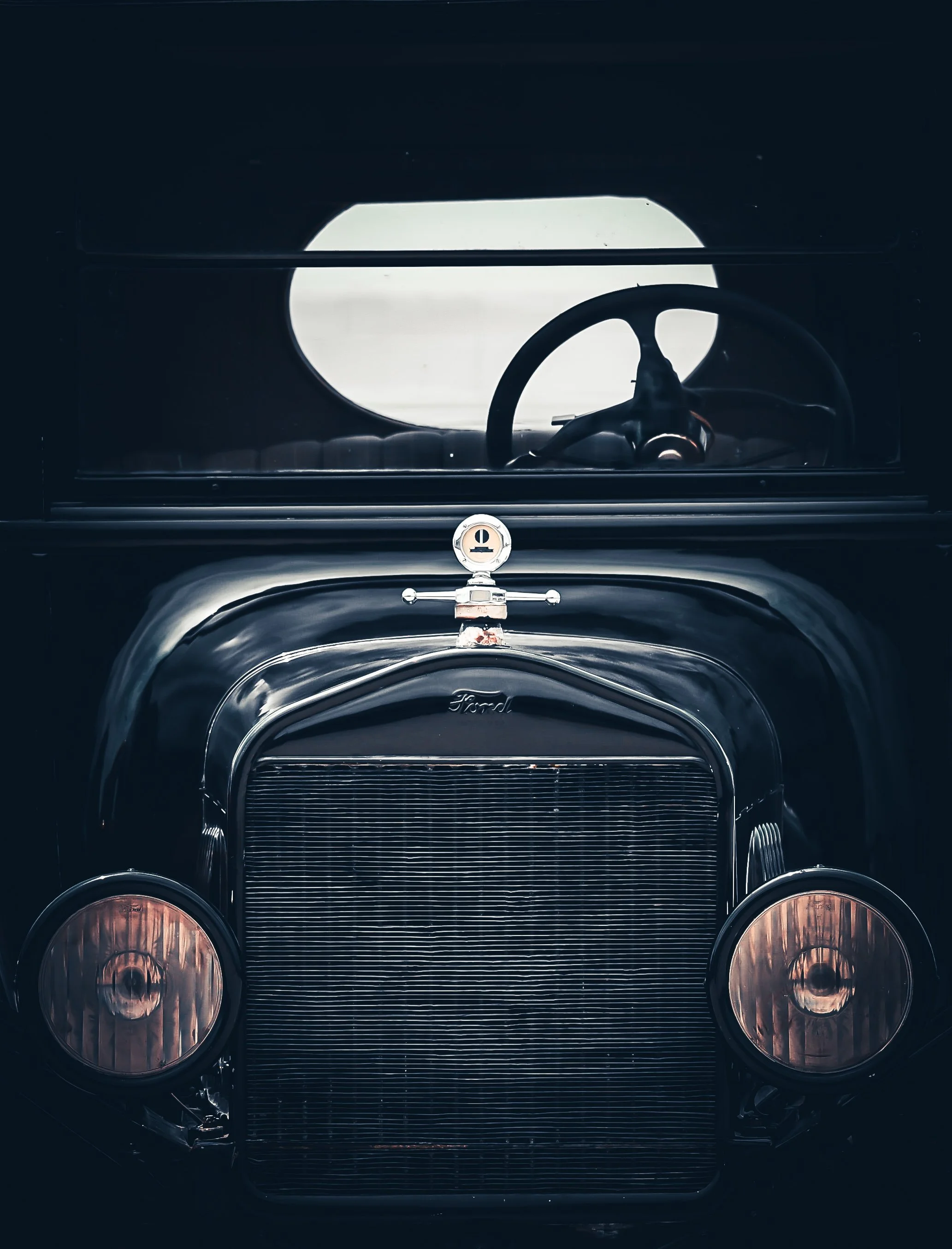 This vintage Ford carries the quiet dignity of another time.