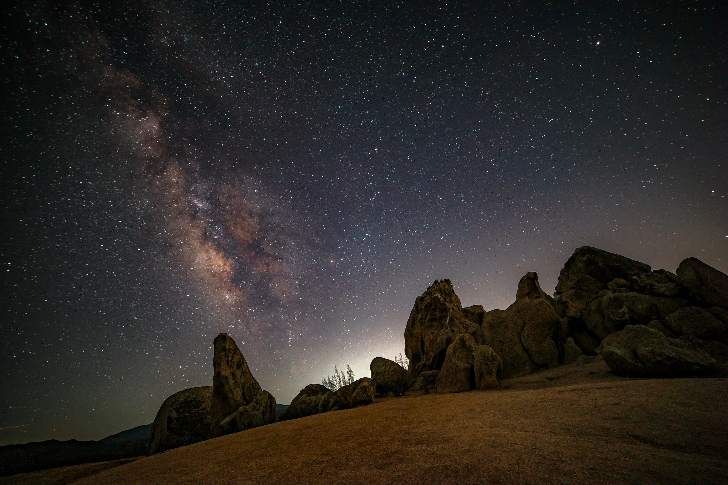 Beneath the Milky Way, Eagle Rock in Warner Springs stood quiet and ancient, the night feeling still, vast, and written in stars.