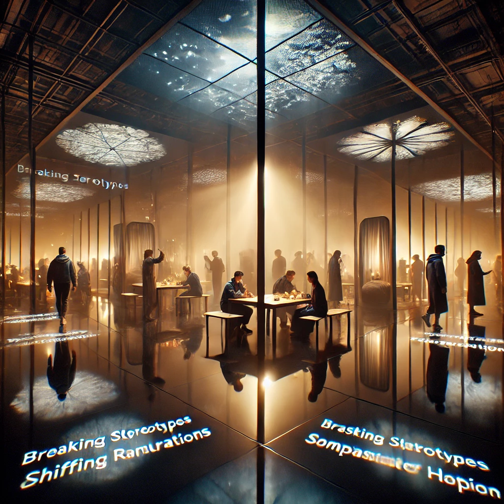 AI generated image of an immersive, theatrical experience for Disruptive Experiences Strategy Design