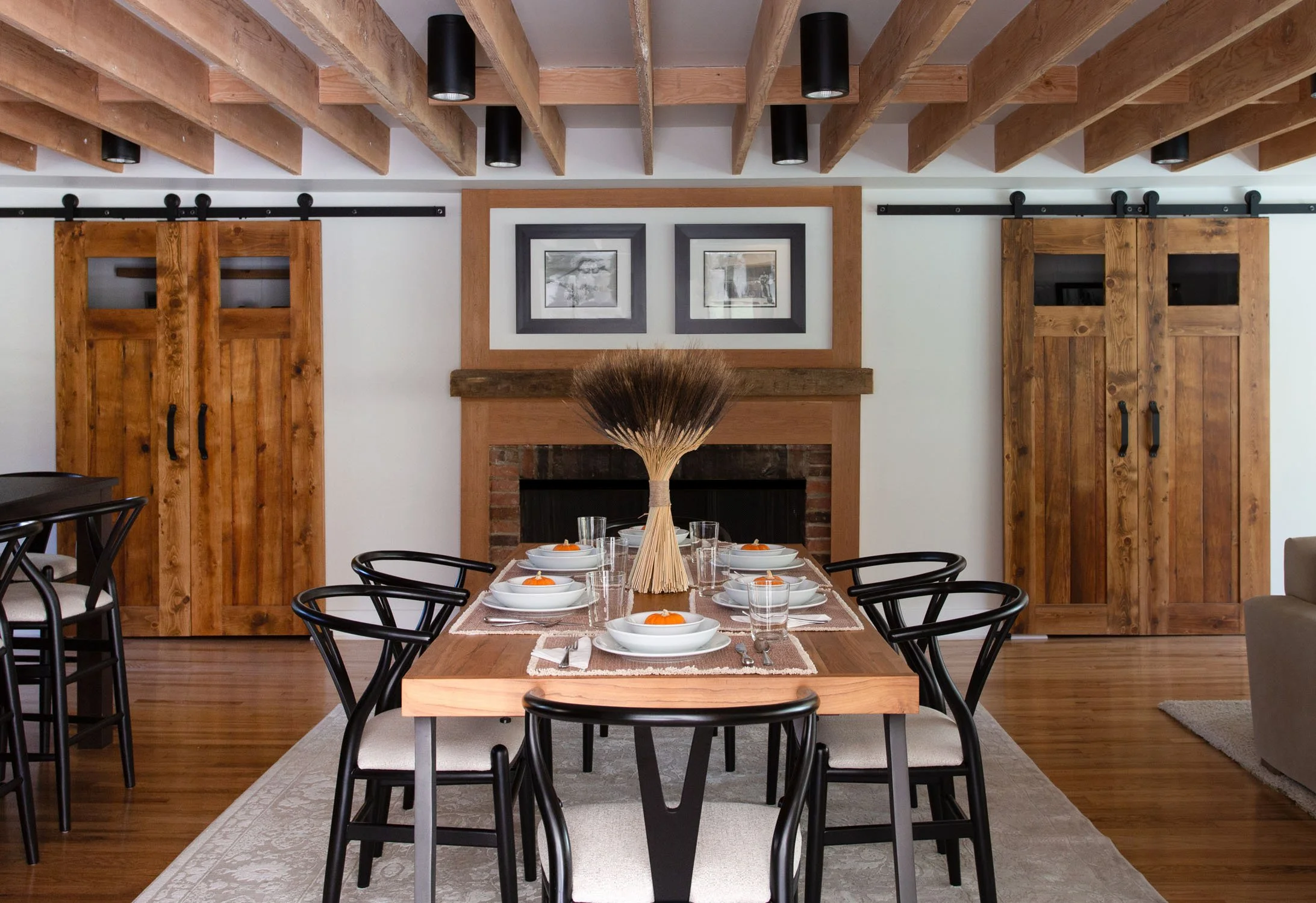 Tack rooms off dining room