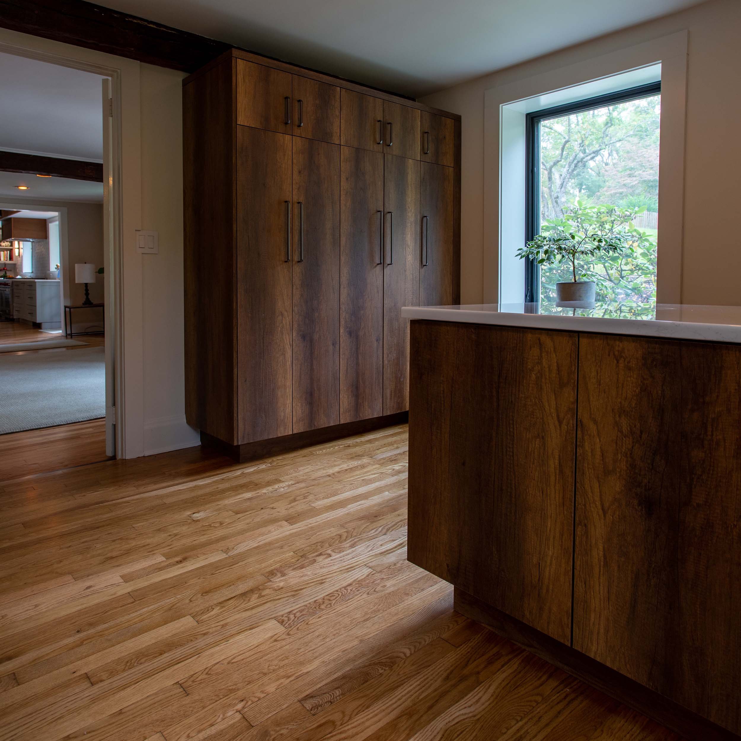 Let's update the laundry room with mudroom cabinetry.