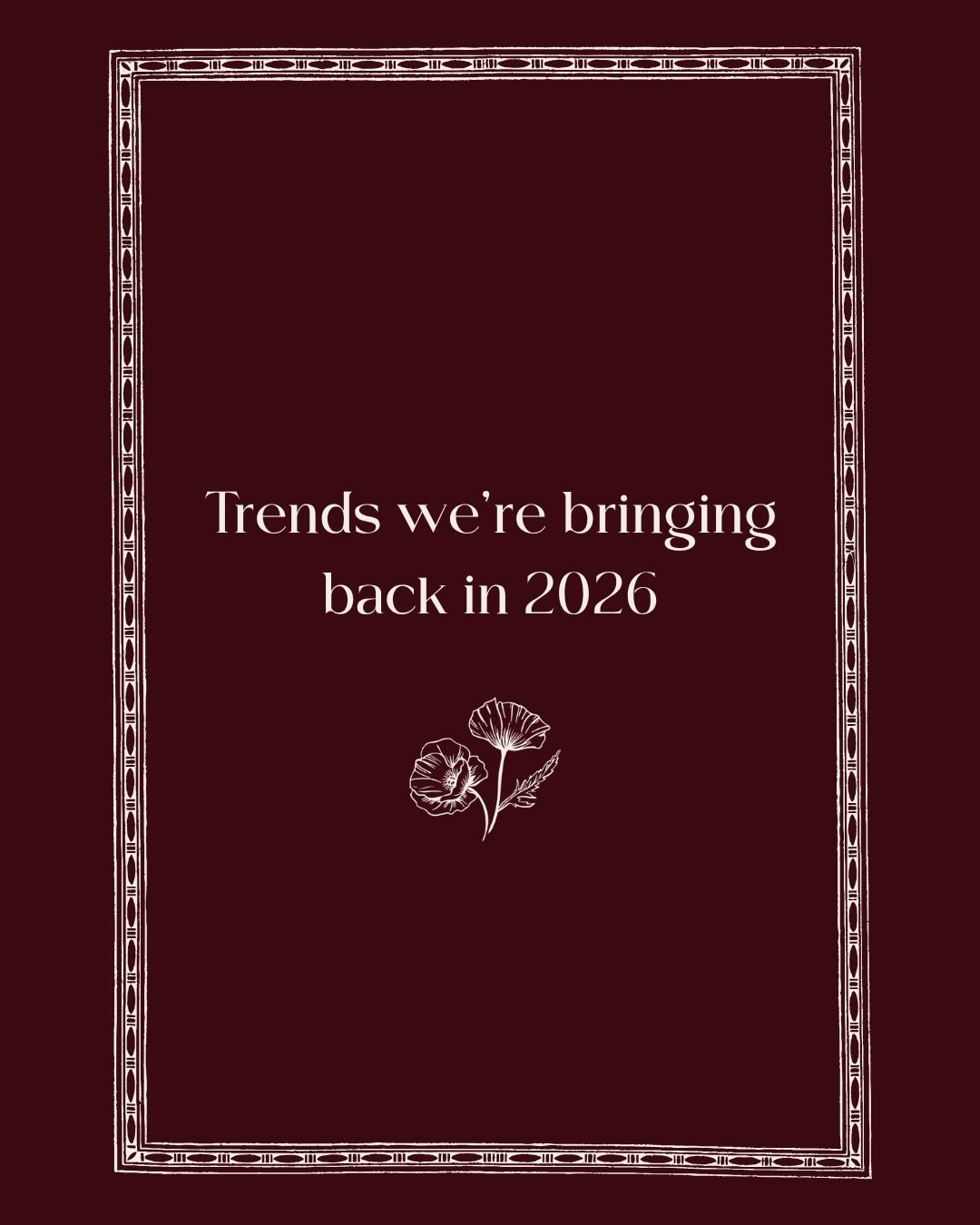 I kid, I kid. 

But for real, my actual trend forecast is that more people will move away from trends to do whatever they want in their home and it will be all the better for it.