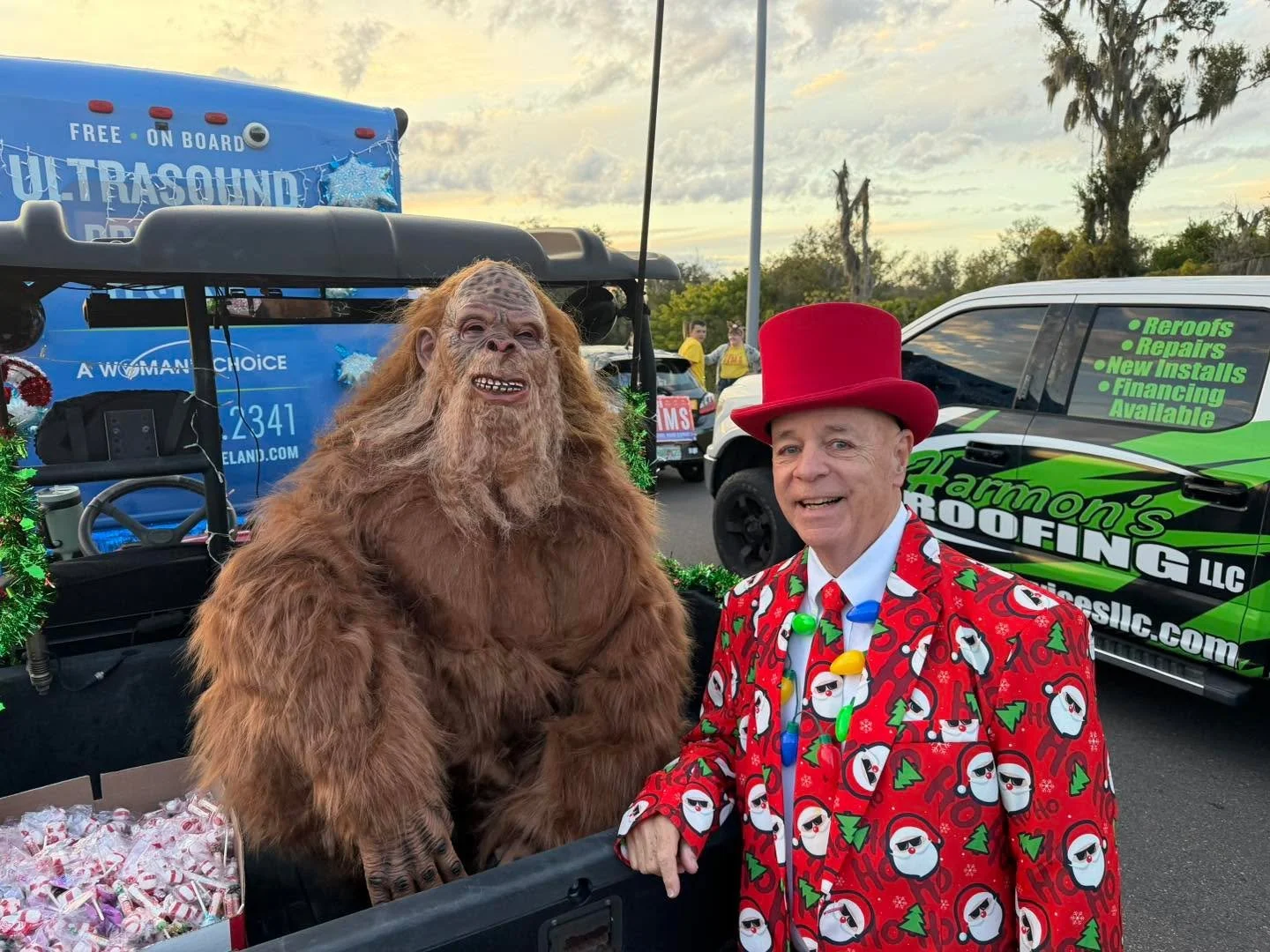 AWESOME night tonight!! We walked In the Mulberry Christmas Parade!  We passed out TONS of candy and flyers to the Christmas Eve service.  #LifeAtFBCMulberry