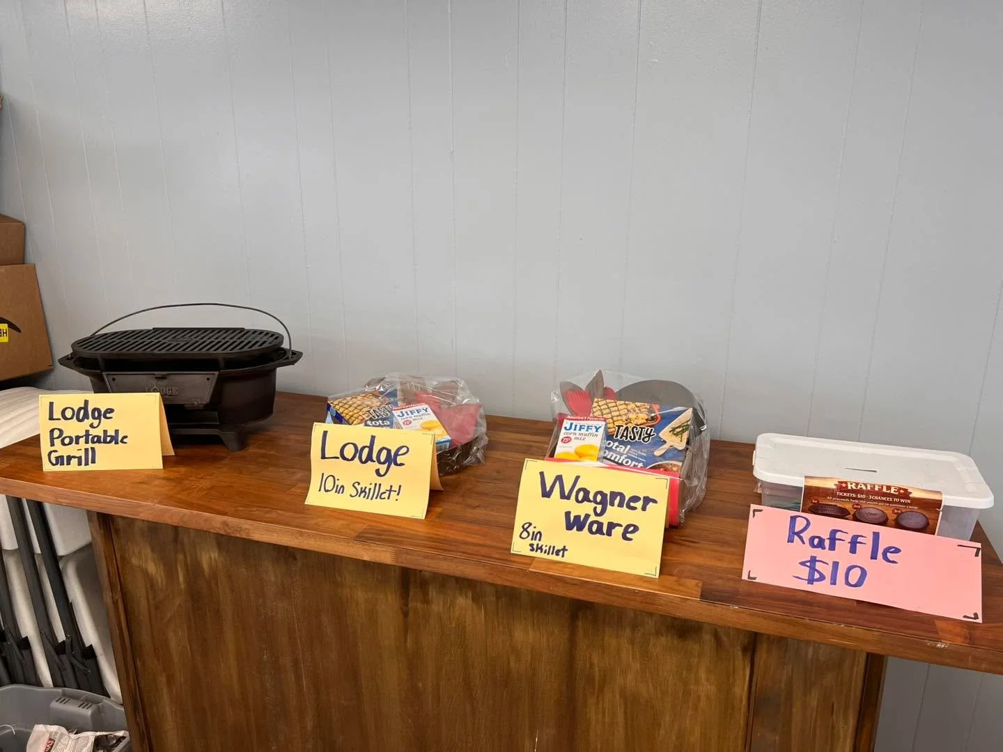 We will be doing a raffle drawing for these items at 10:00 am today via Facebook Live.