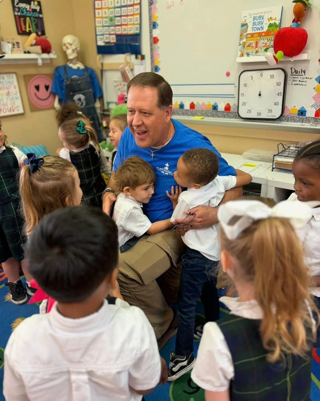 Pastor Greg had the chance to read to the students today at Explore Point Preschool.