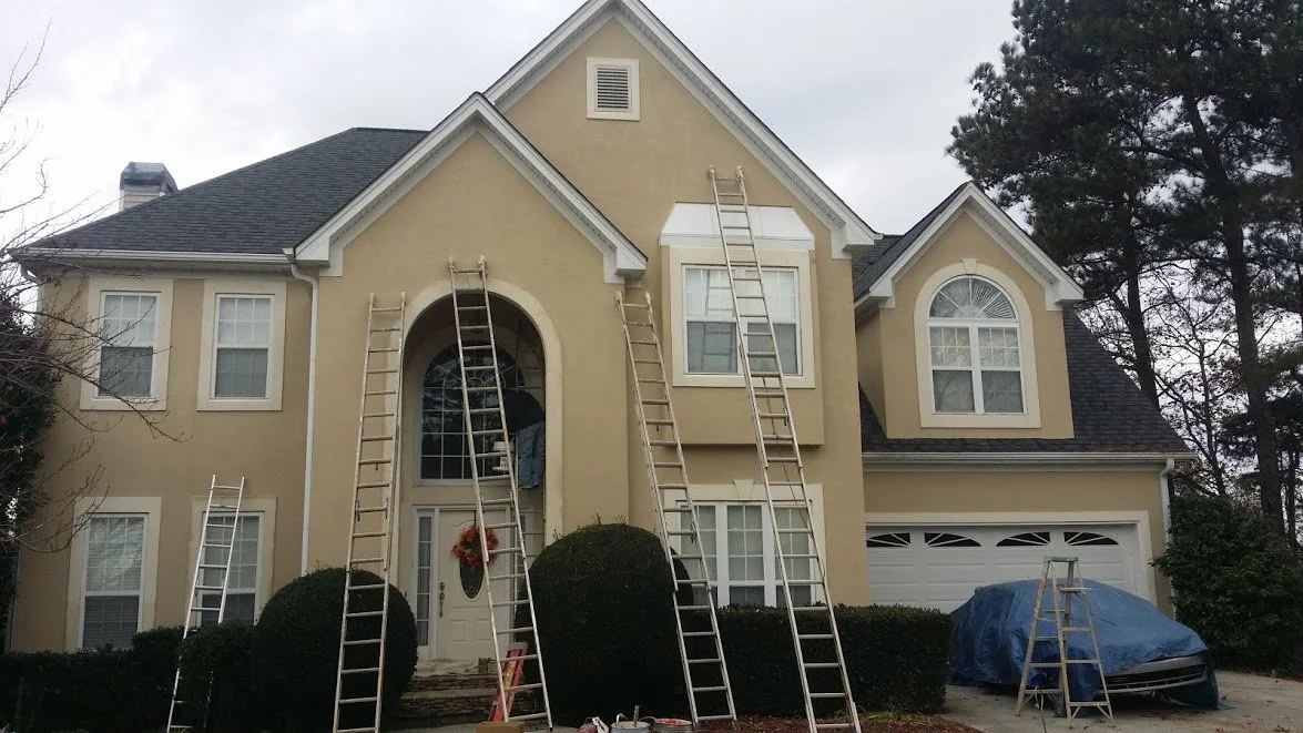 Residential exterior house painting in DeSoto County MS