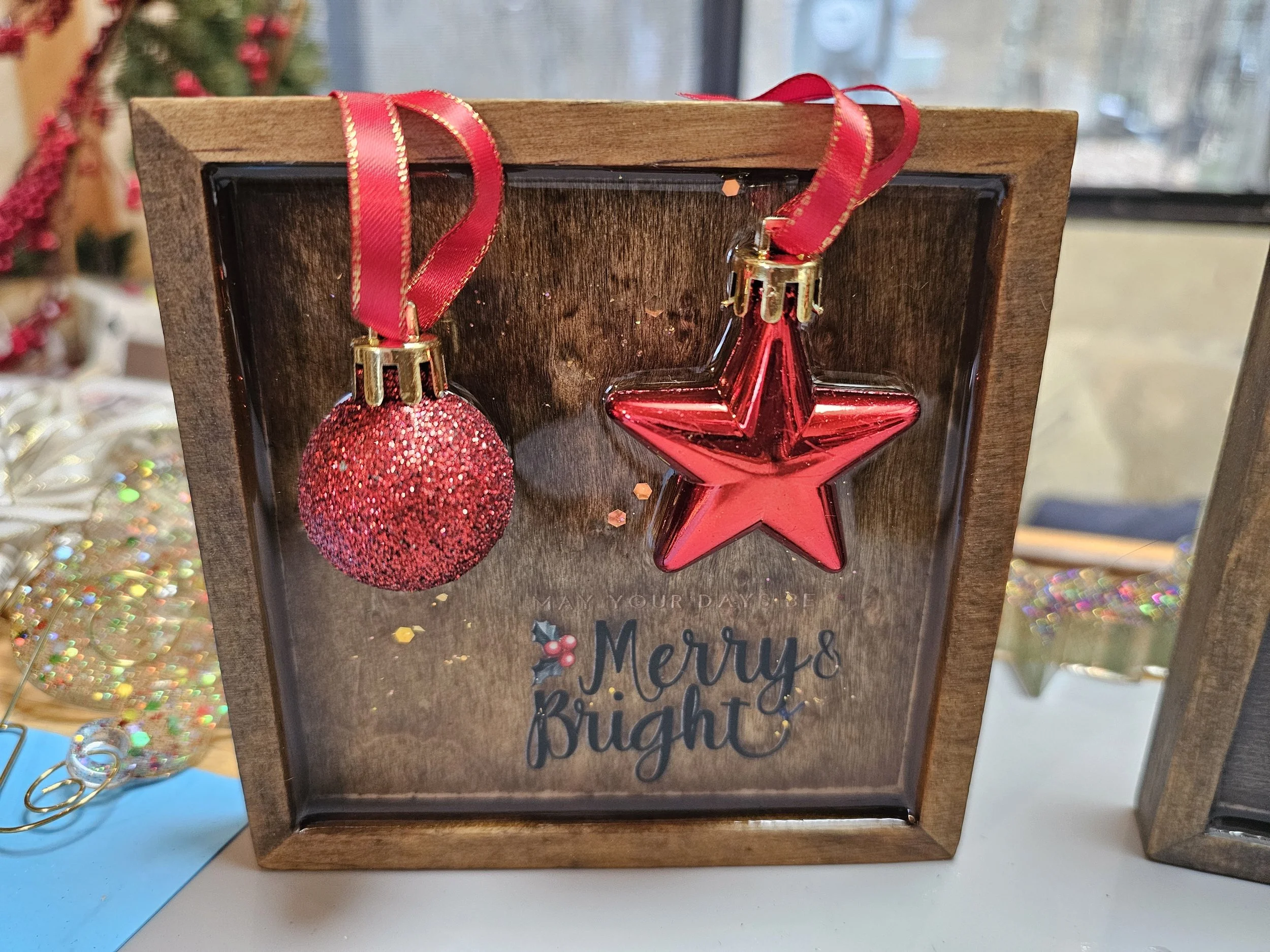 Epoxy Christmas Plaque