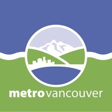 Logo of Metro Vancouver featuring mountains, a city skyline, a green landscape, and water under a blue sky.