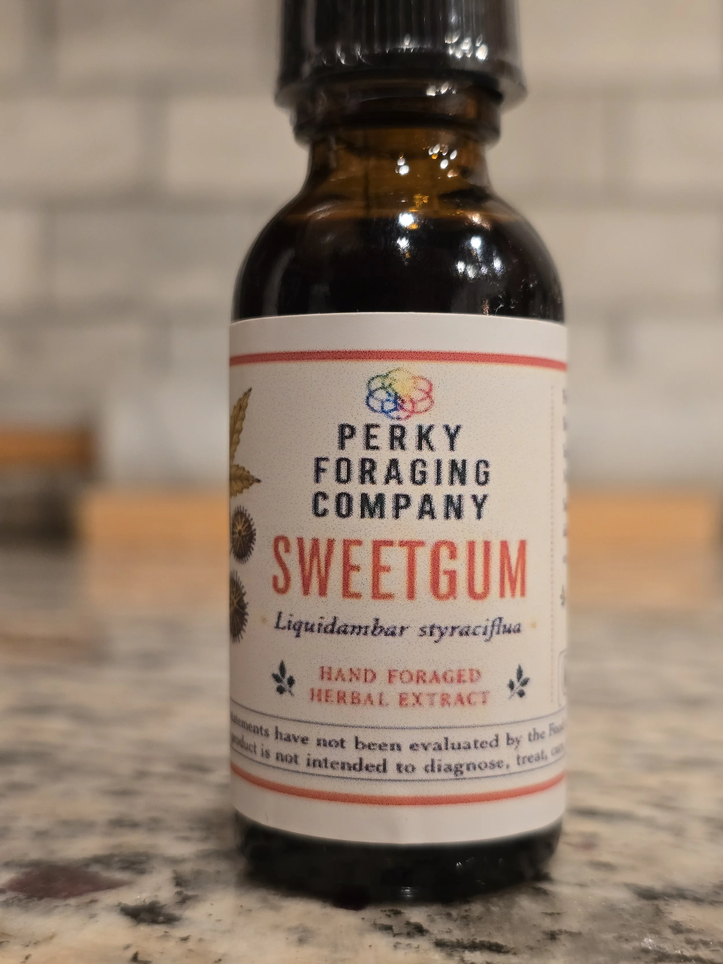 Sweetgum Tincture – Wildcrafted Herbal Extract – 1 oz / 2 oz (Best Value)