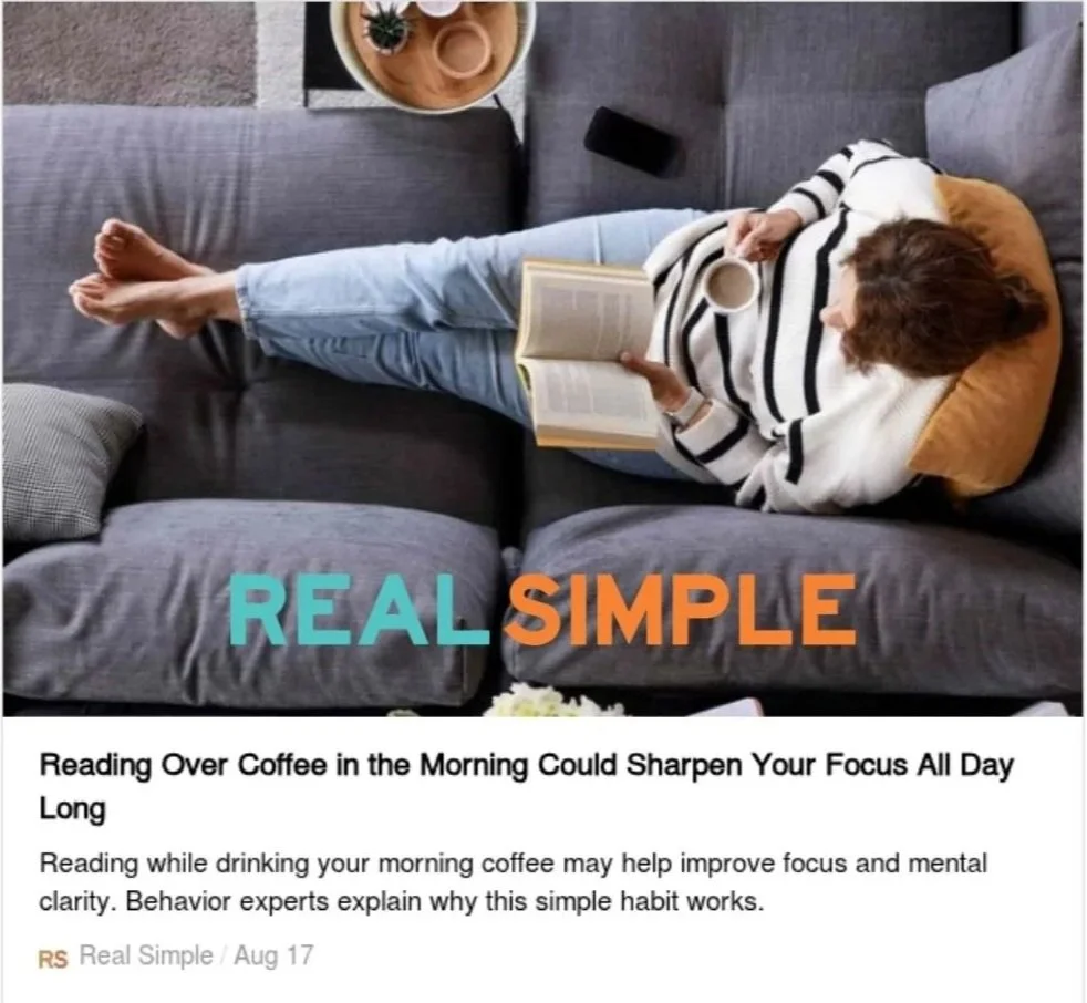 Reading Over Coffee in the Morning Could Sharpen Your Focus All Day Long