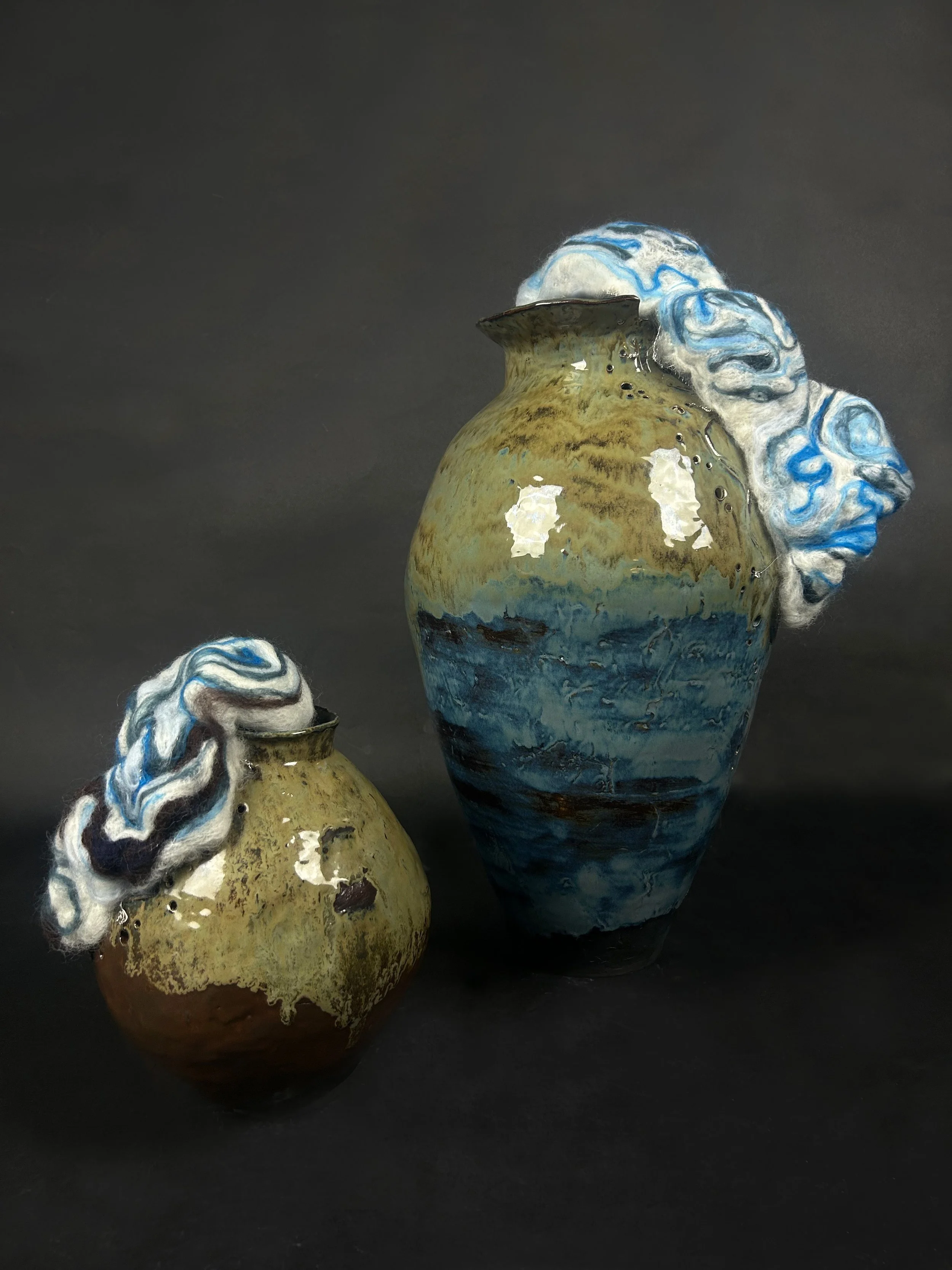 " 山海 " 2024,
Clay, wire and wool