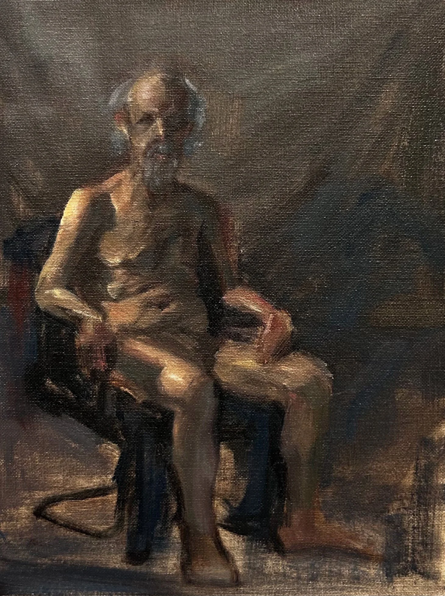" Figure practice " 2024,
Oil on panel, 11x14