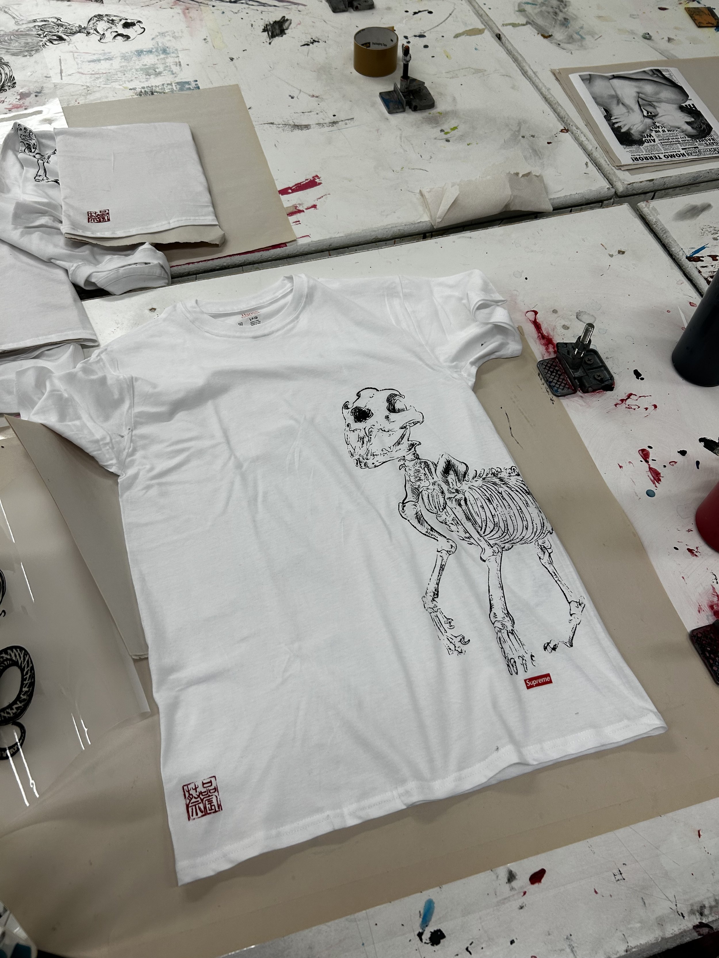 " 快樂小狗 Chubi " 2023,
Silkscreen Printing on T-shirt