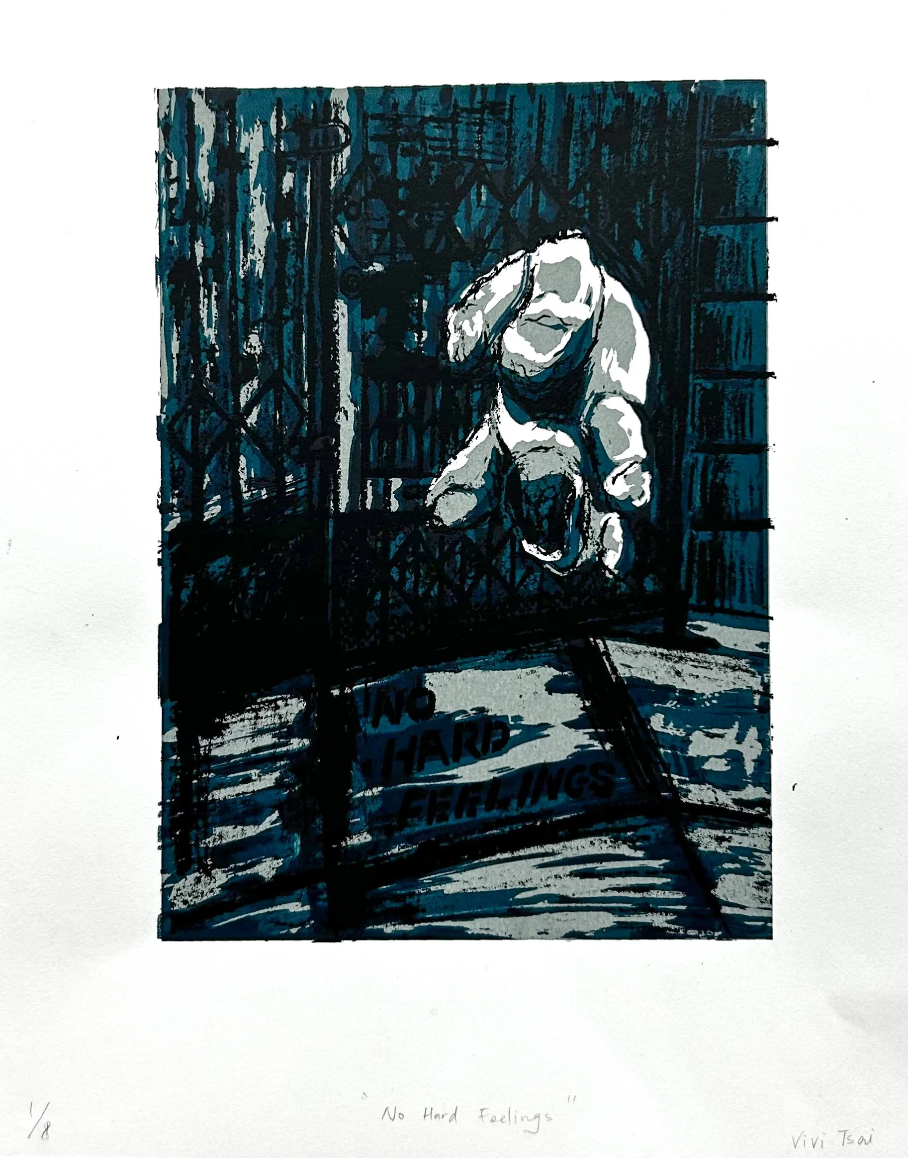" No hard feelings "pt2, 2023,
Silkscreen printing