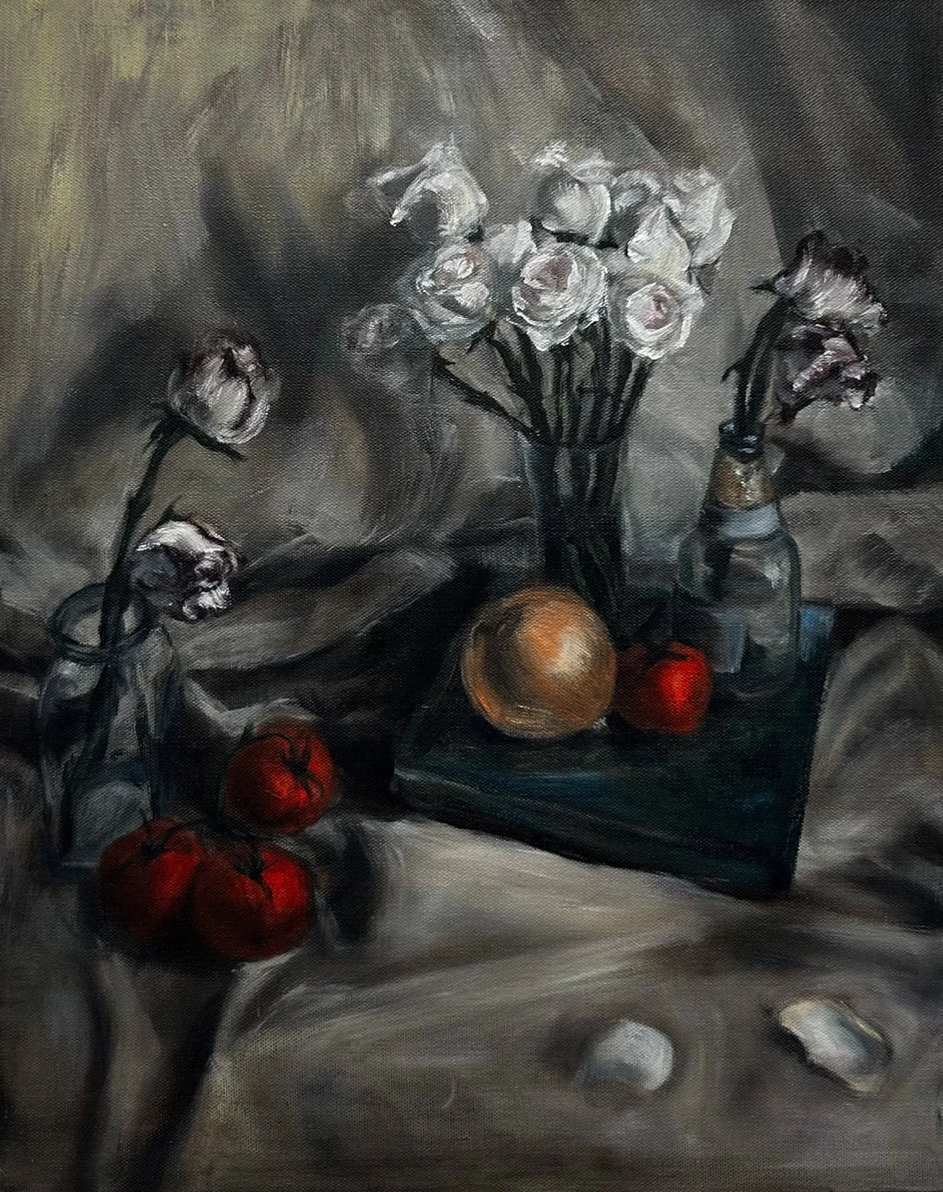 " Coming up roses " 2023,
Oil on canvas