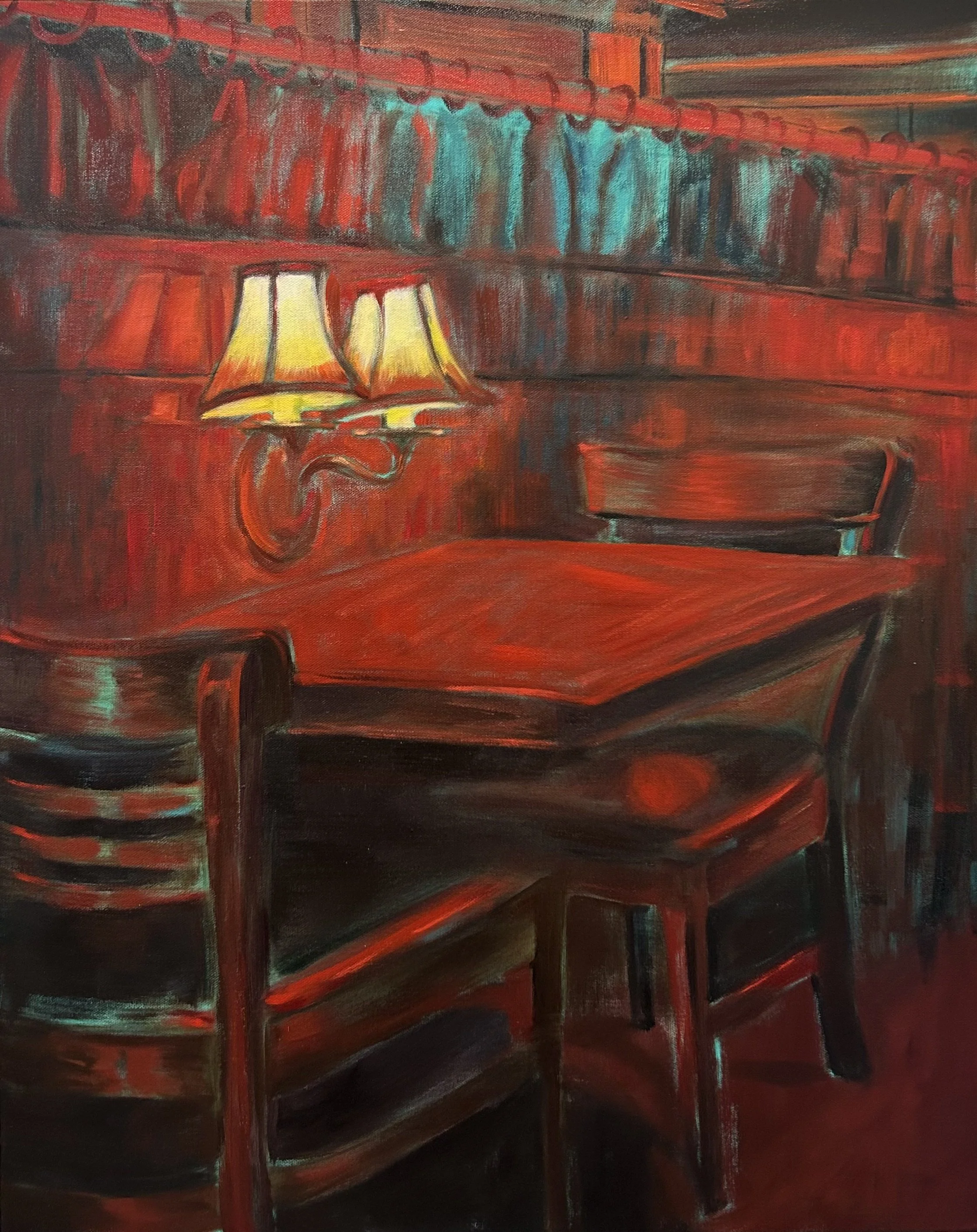 " When We Linger " 2024,
Oil on canvas, 24x30