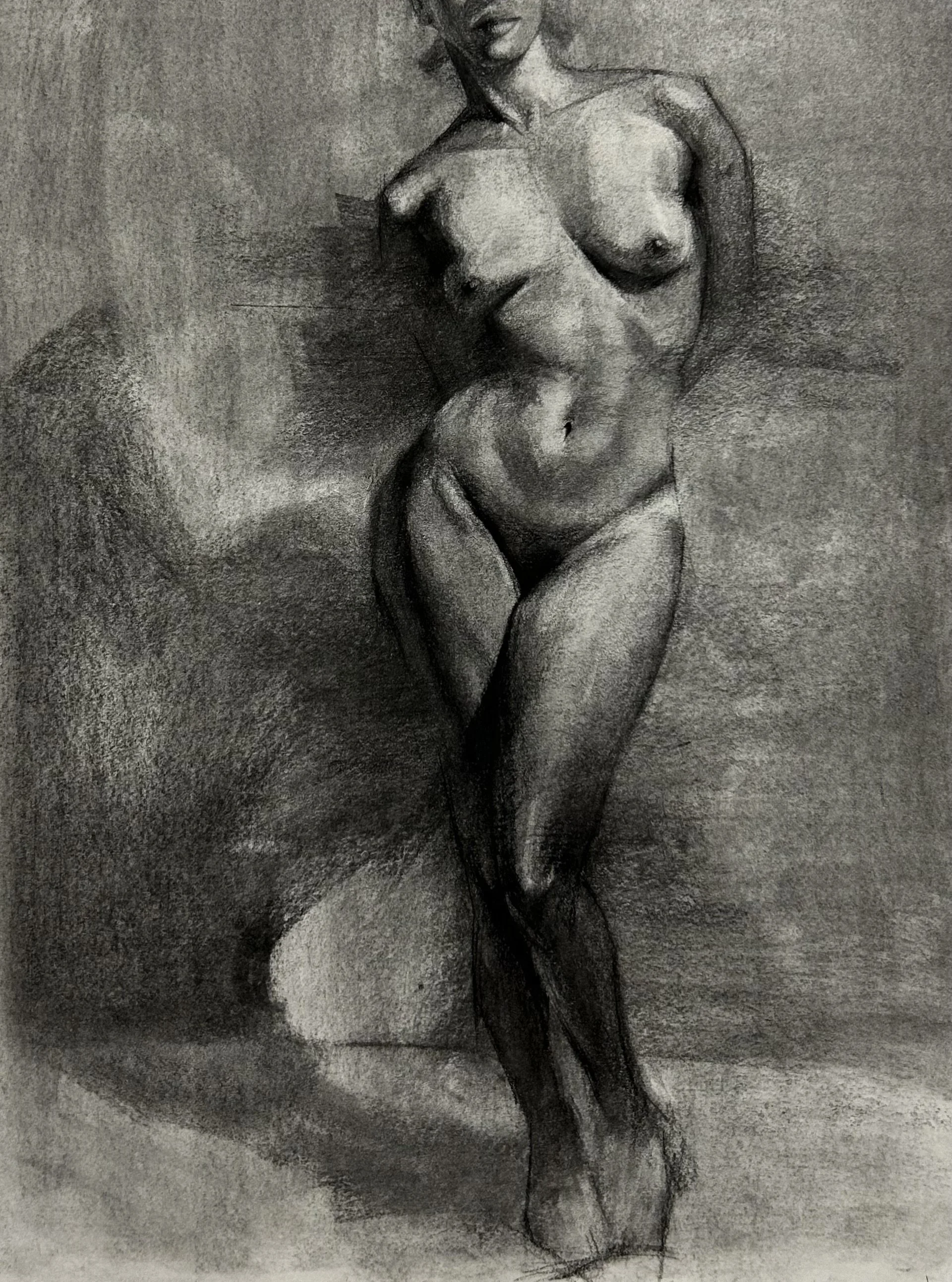 " Figure " 2023 Charcoal on paper