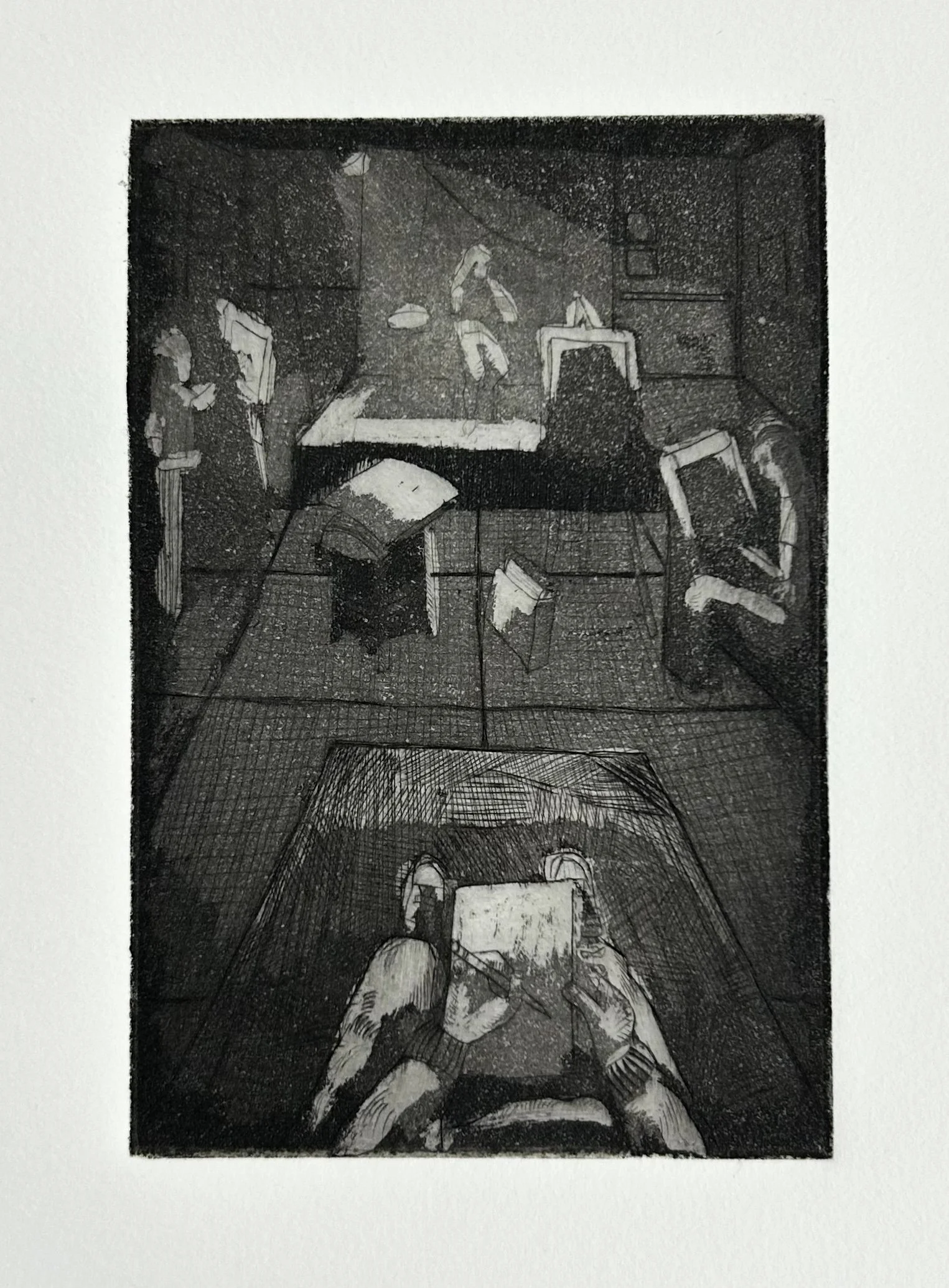 " My POV " 2023,
Printing etching