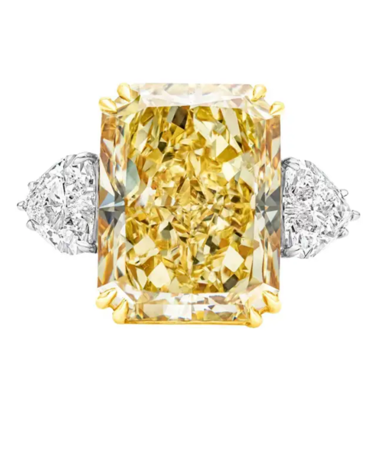 The Marilyn Canary 11ct Radiant Diamond Ring