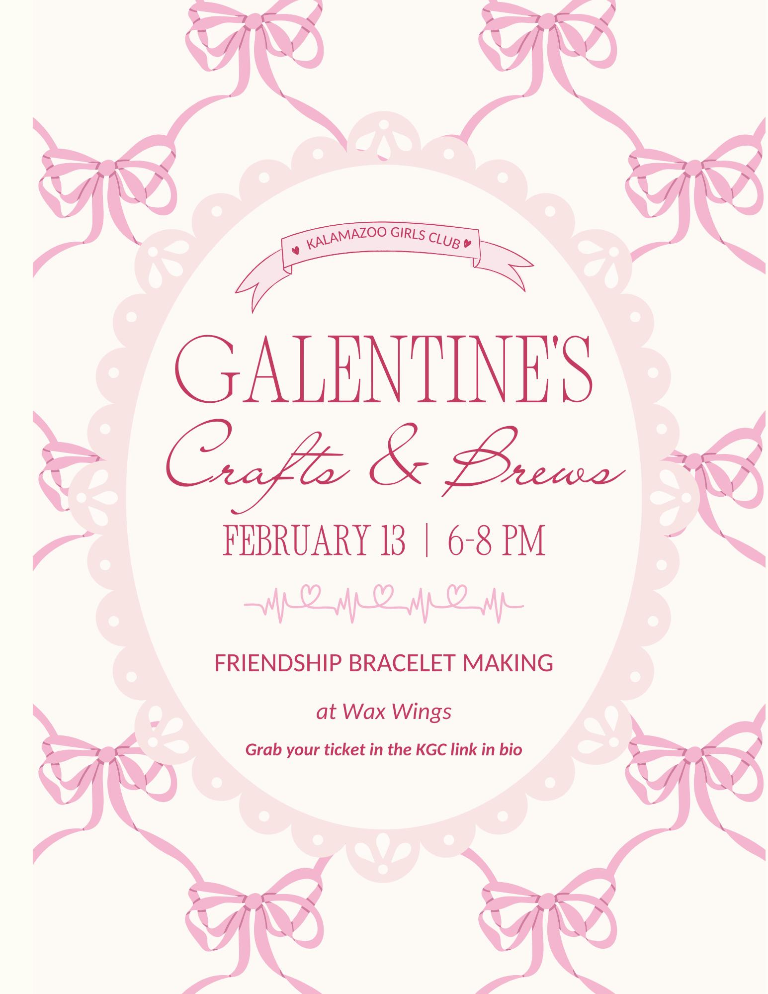 KGC Galentine's Crafts & Brews at Wax Wings
