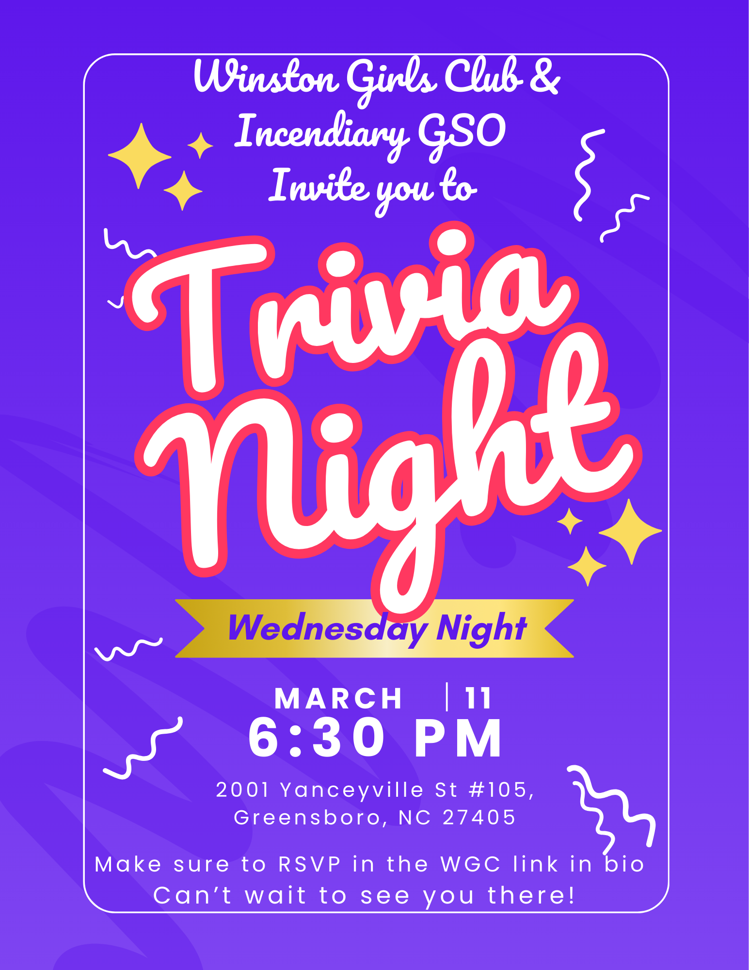 Member Only Trivia Night at Incendiary GSO
