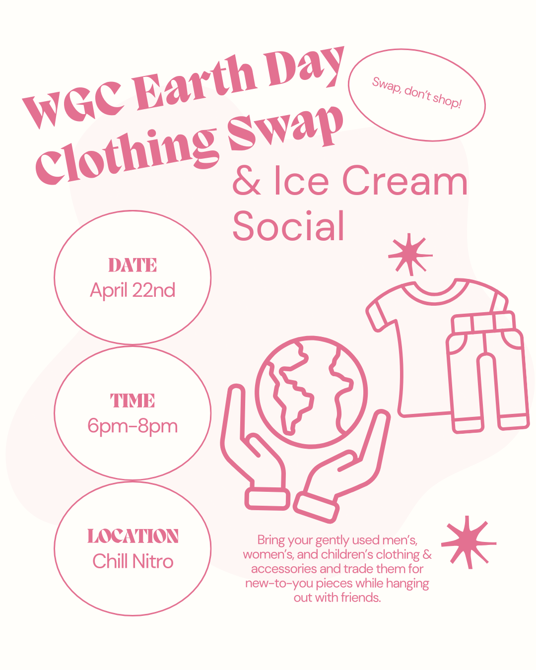  Earth Day Clothing Swap and Ice Cream Social