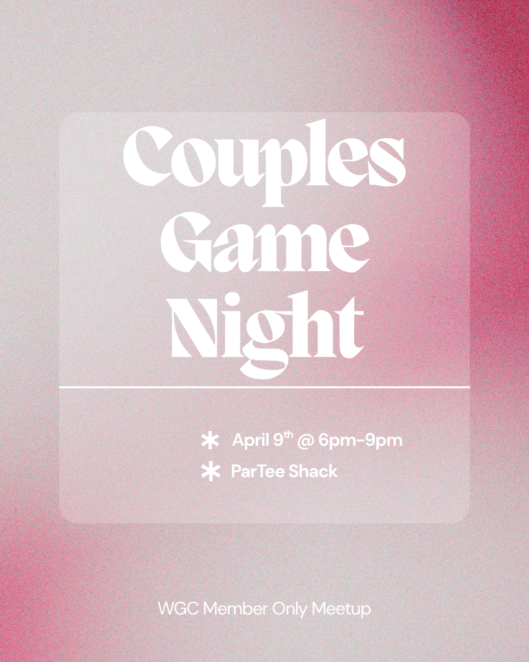 Couples Game Night