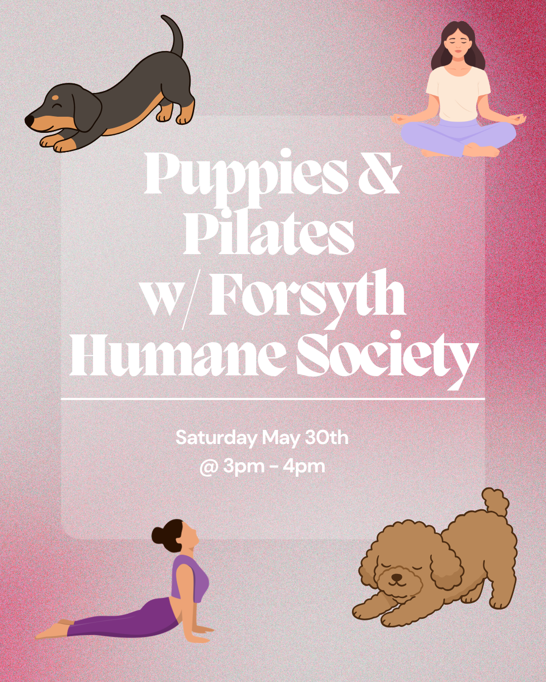 Puppies & Pilates w/ Forsyth Humane Society