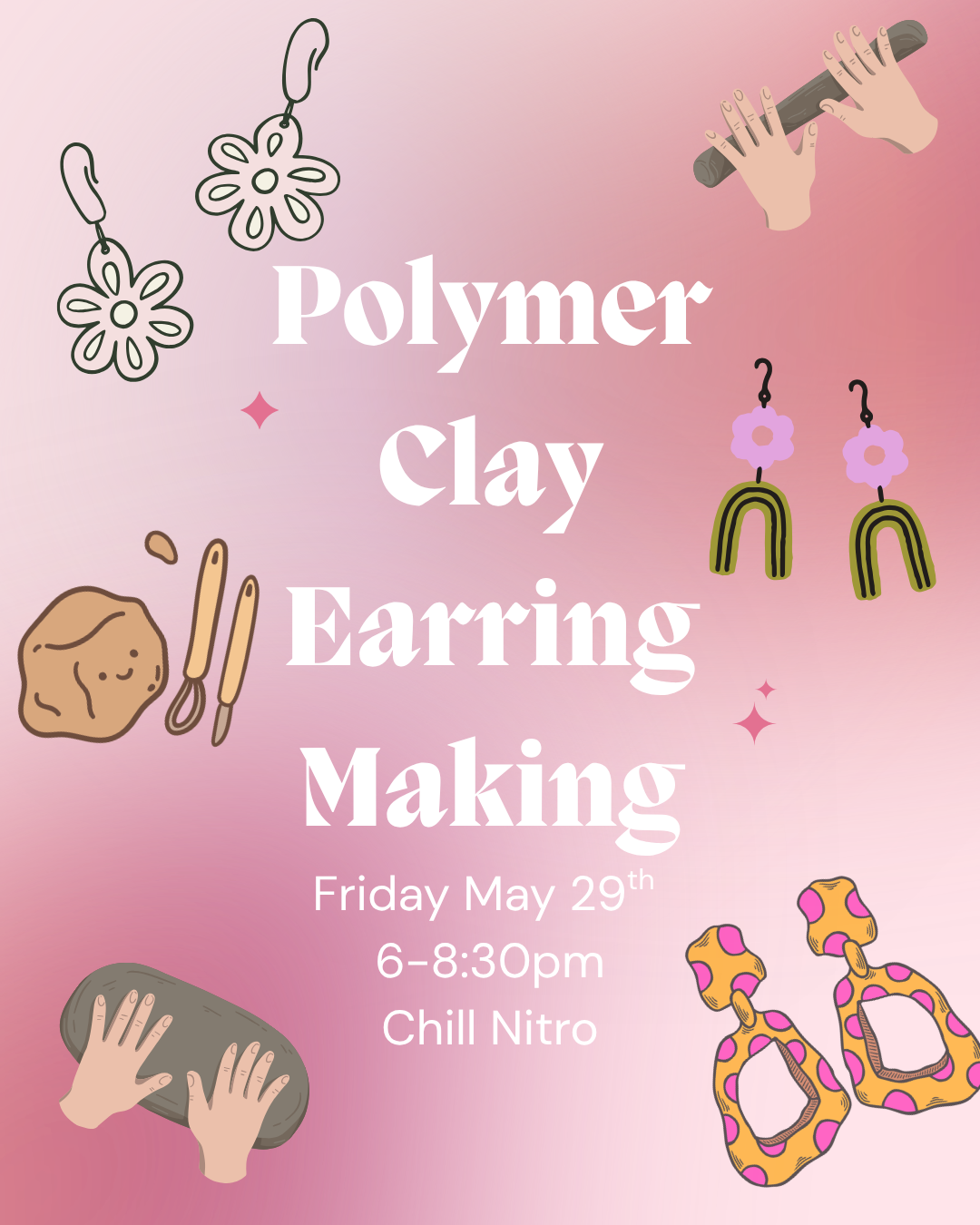 Polymer Clay Earring Making