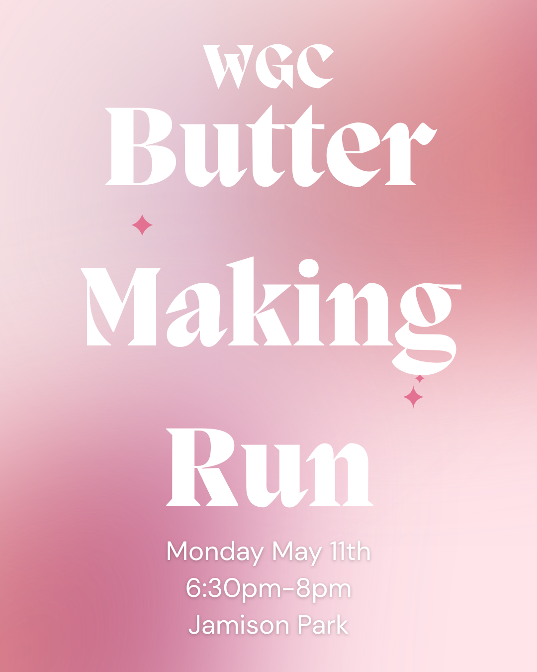 WGC Butter Making Run